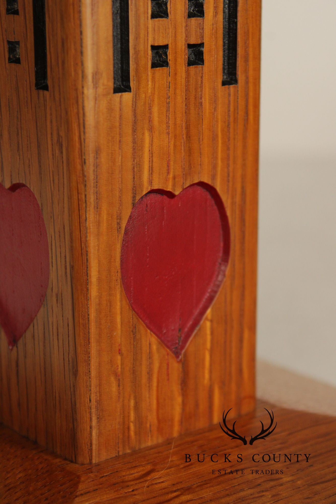 Mission Guild Studio Arts & Crafts Style Oak Candle Holder