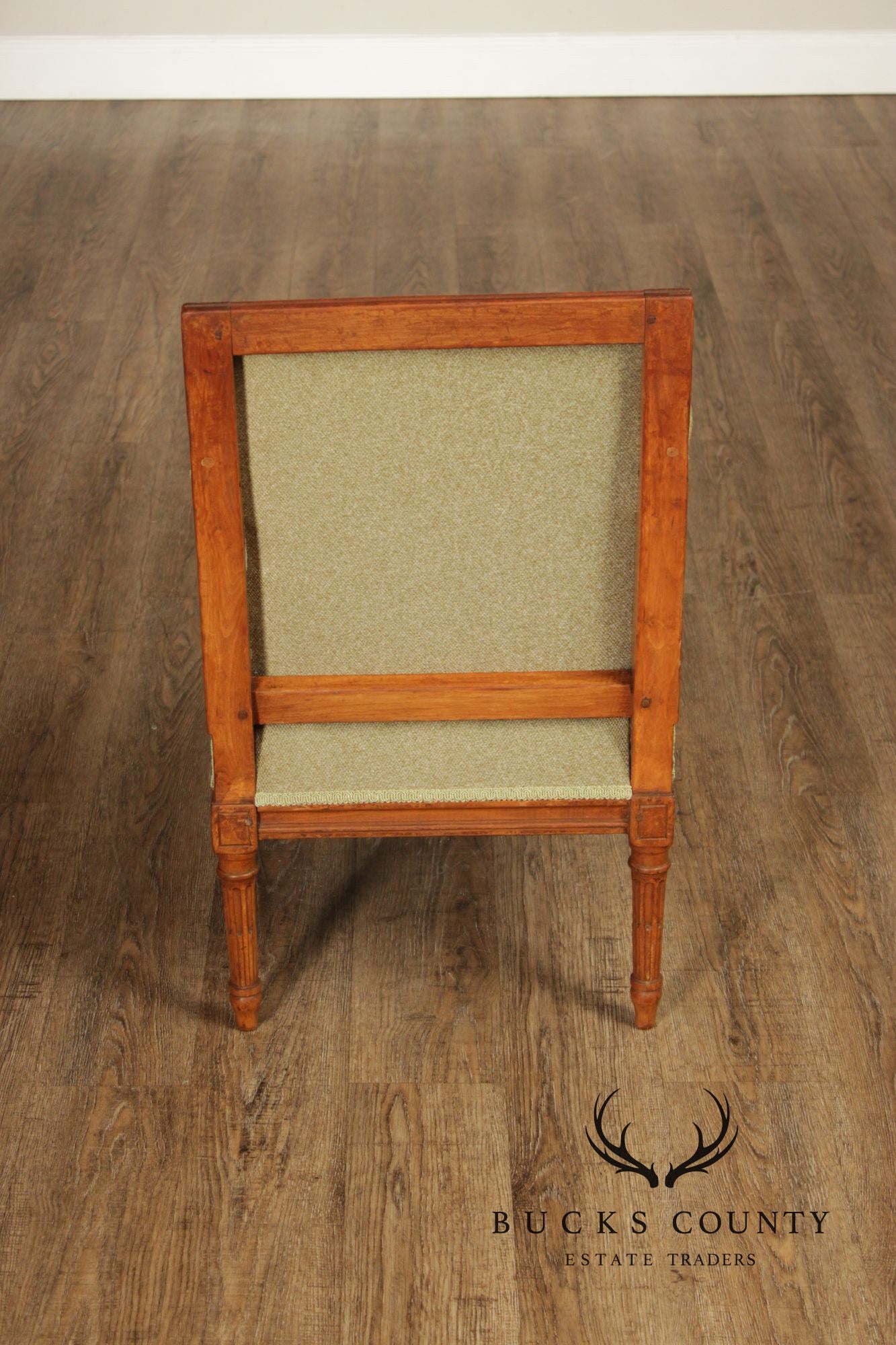 Antique French Louis XVI Style Pair of Child's Bergere Armchairs