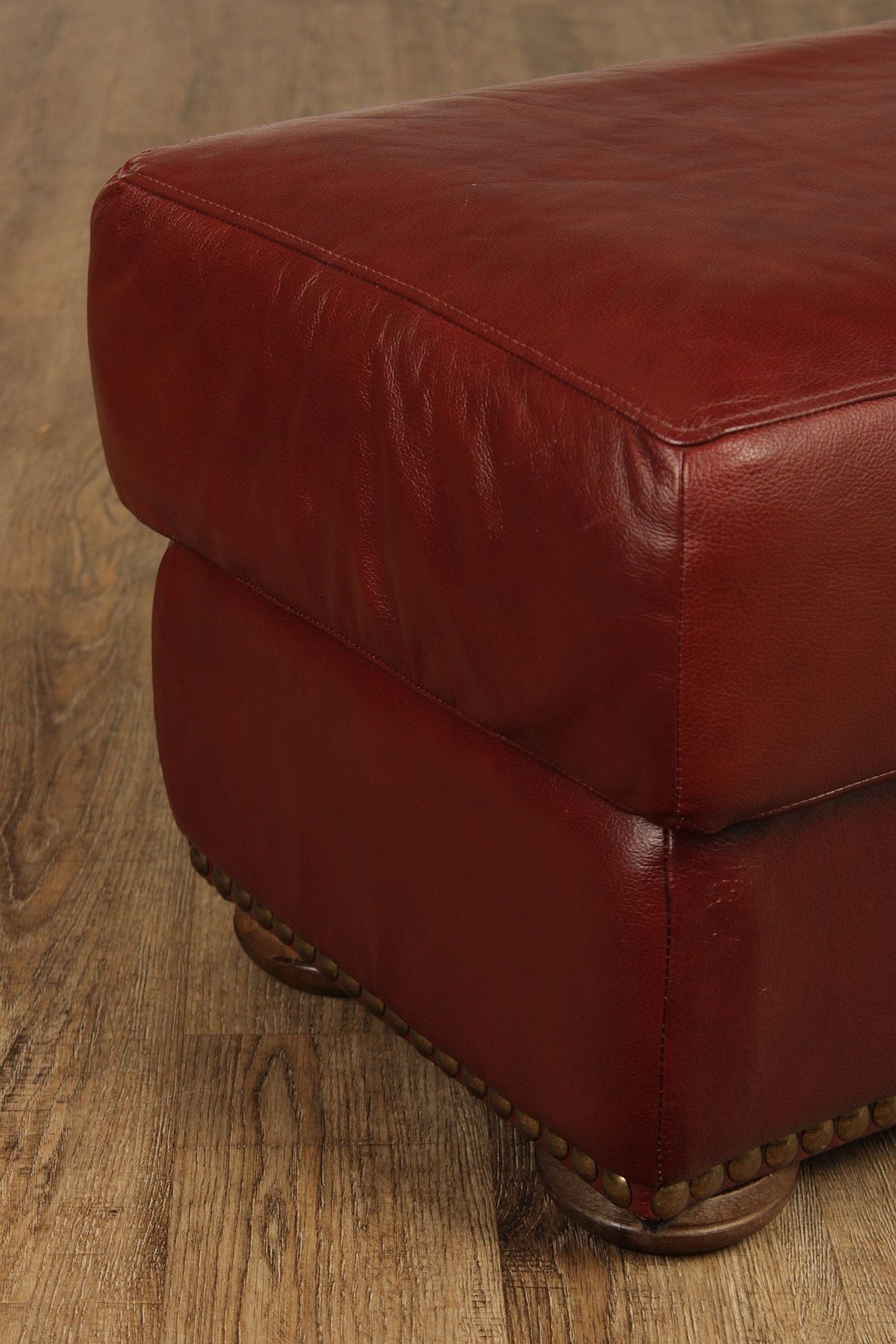 Chateau D'Ax Leather Ottoman