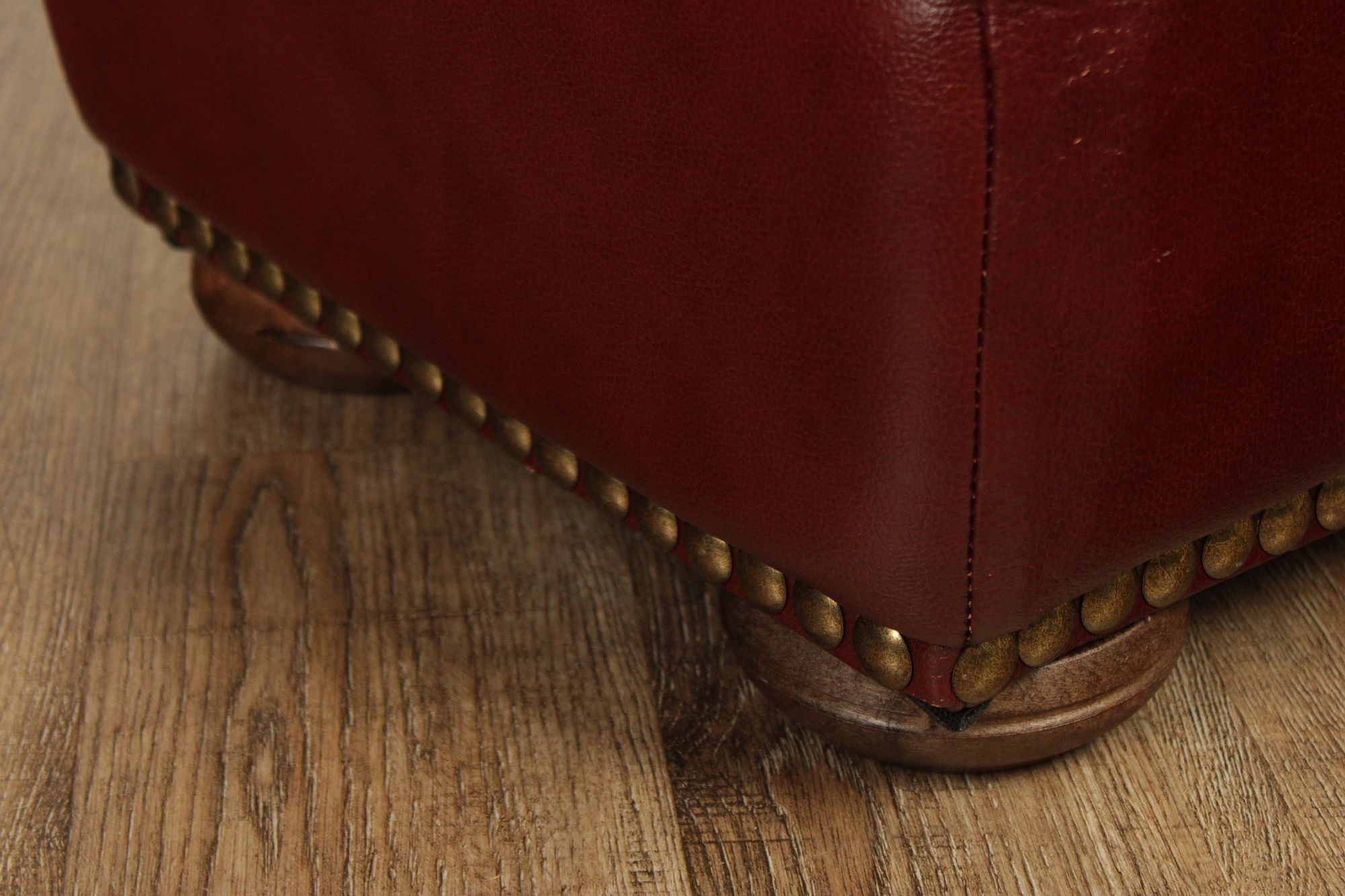 Chateau D'Ax Leather Ottoman