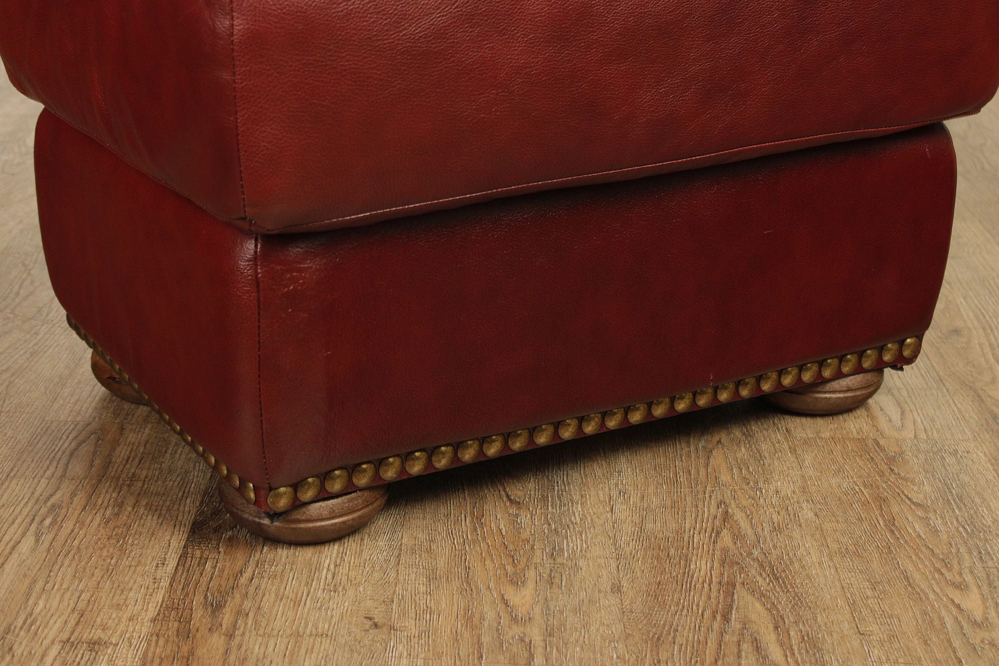 Chateau D'Ax Leather Ottoman