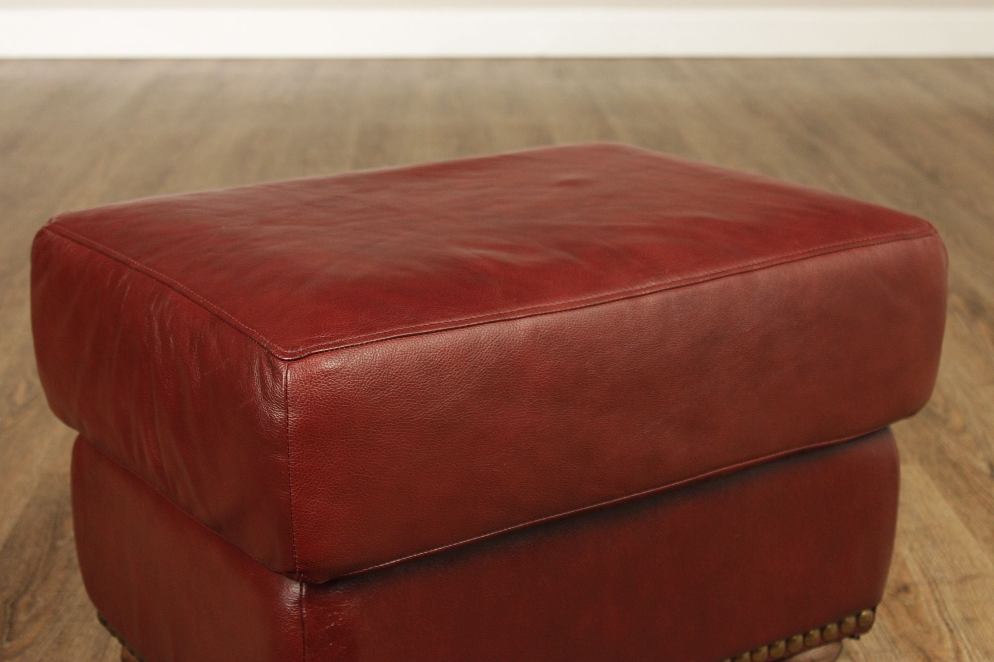 Chateau D'Ax Leather Ottoman