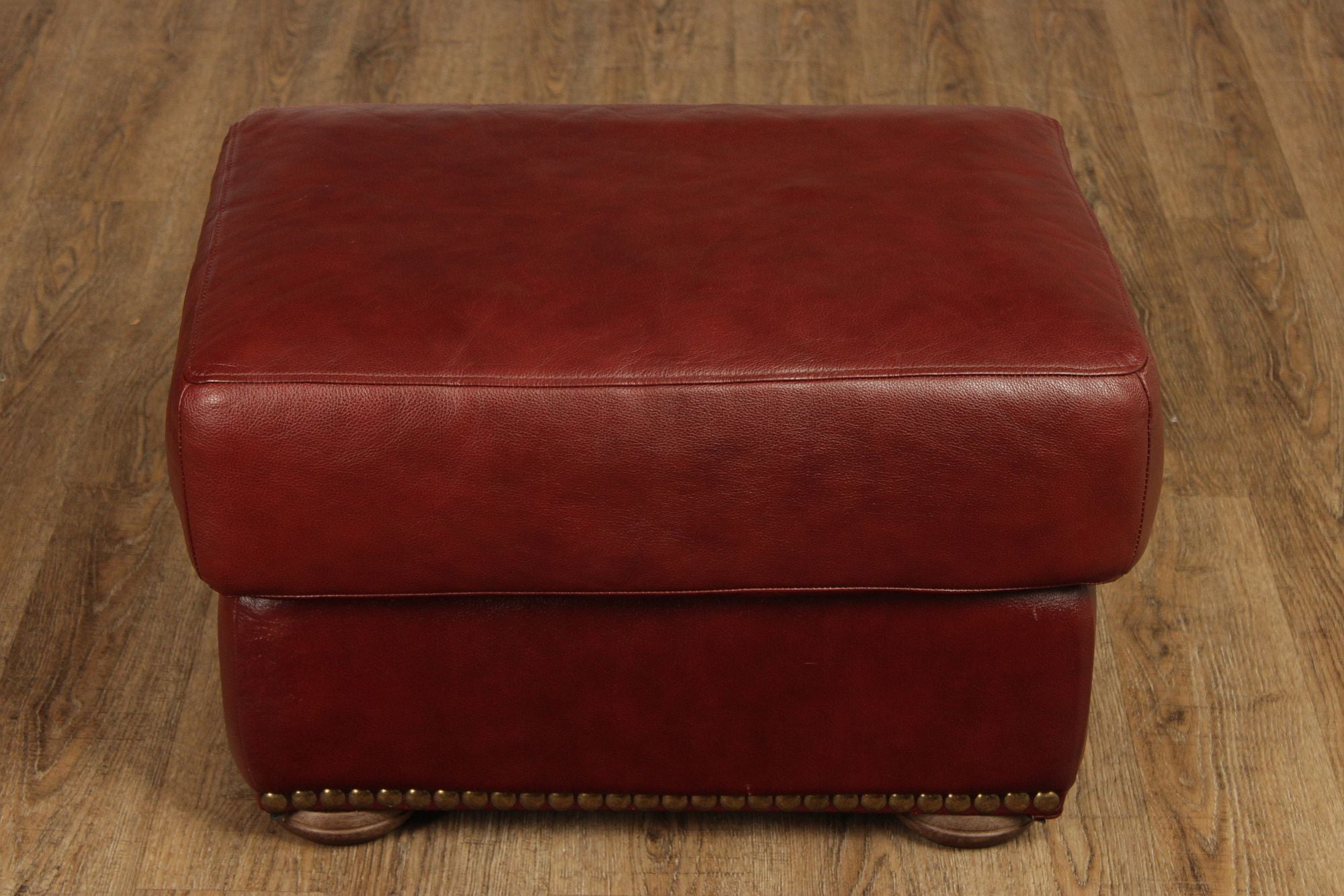 Chateau D'Ax Leather Ottoman