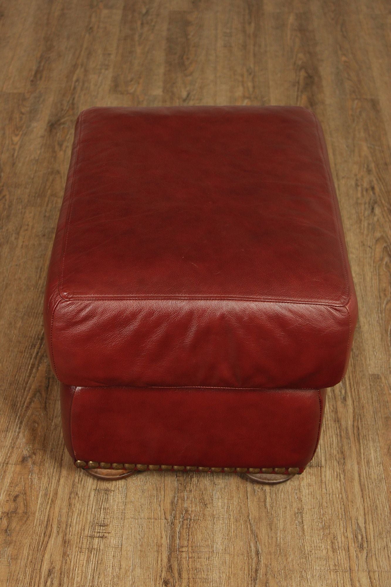Chateau D'Ax Leather Ottoman