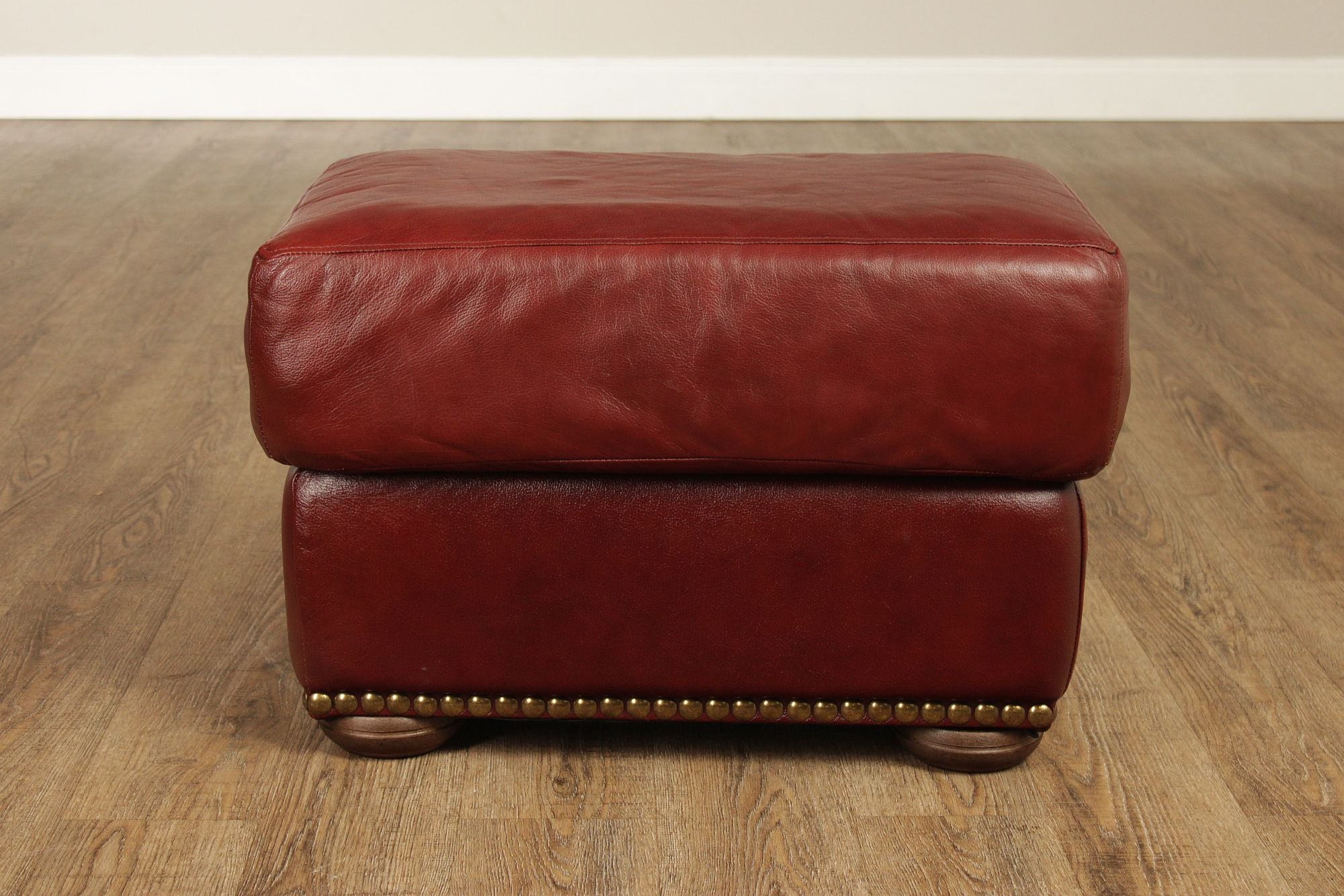Chateau D'Ax Leather Ottoman