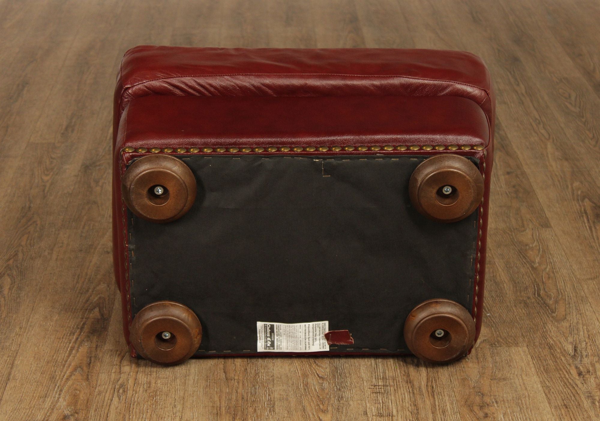 Chateau D'Ax Leather Ottoman