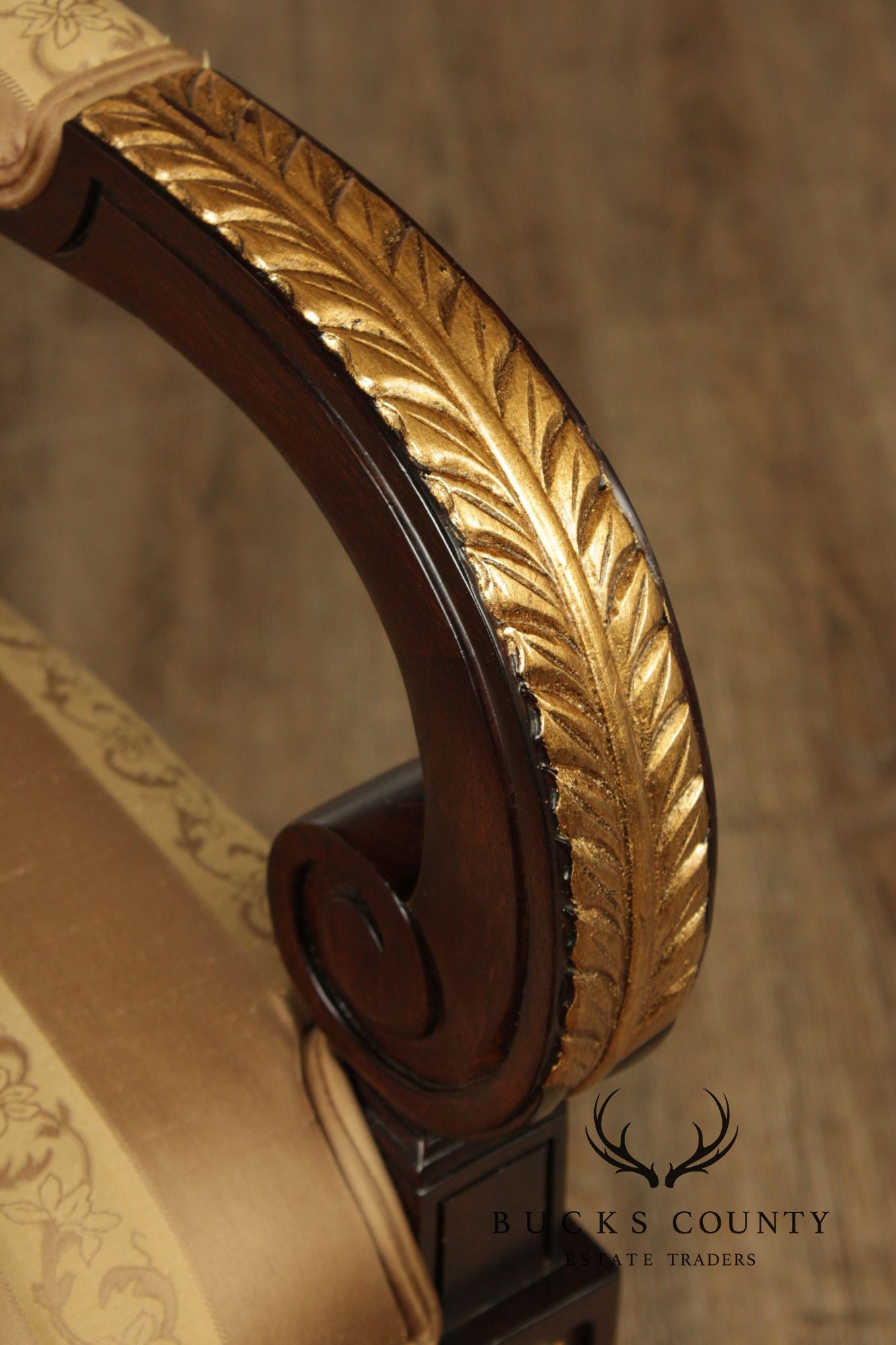 Neoclassical Louis XVI Style Set Of Ten Partial Gilt Mahogany Dining Chairs