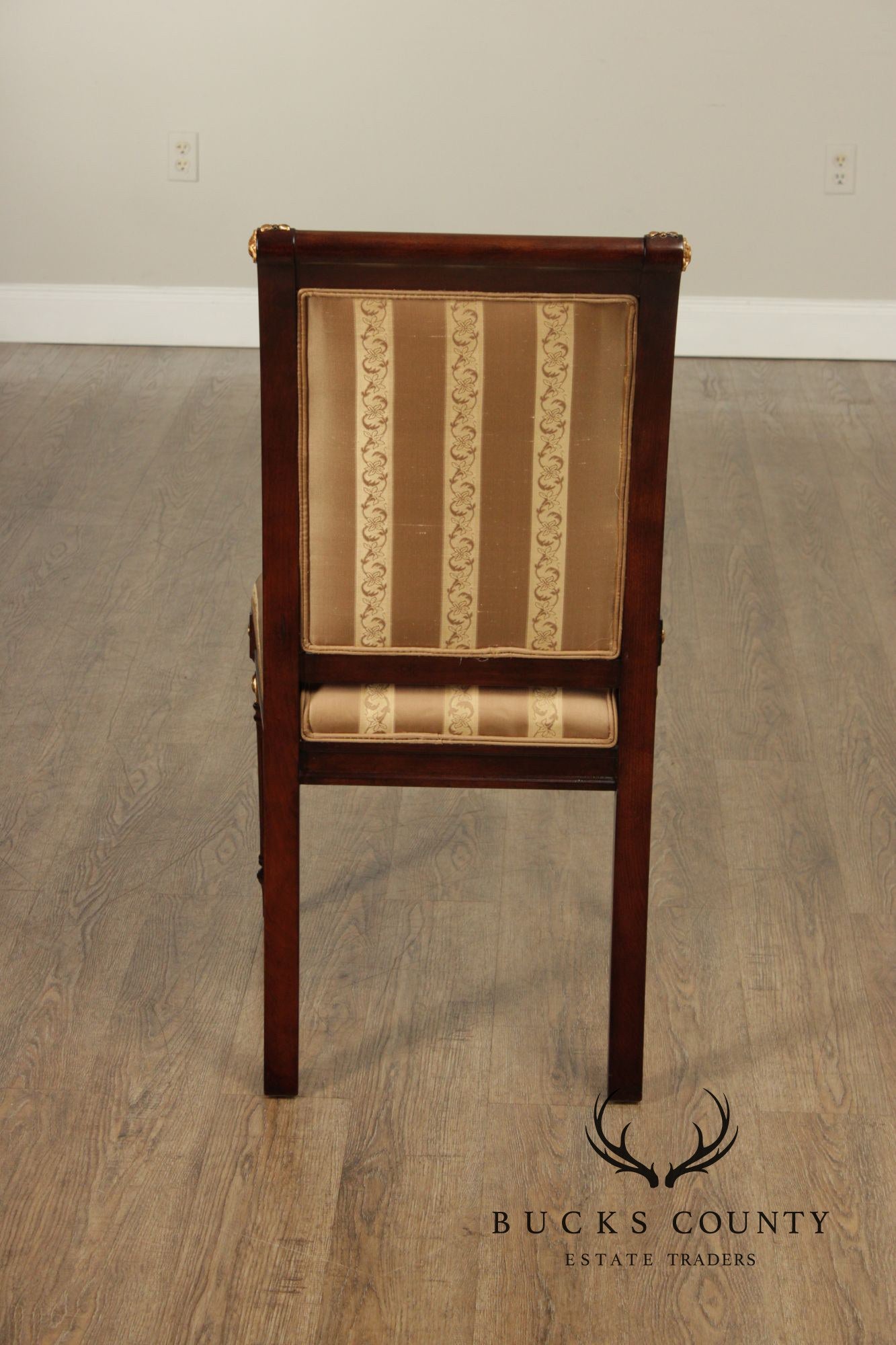 Neoclassical Louis XVI Style Set Of Ten Partial Gilt Mahogany Dining Chairs