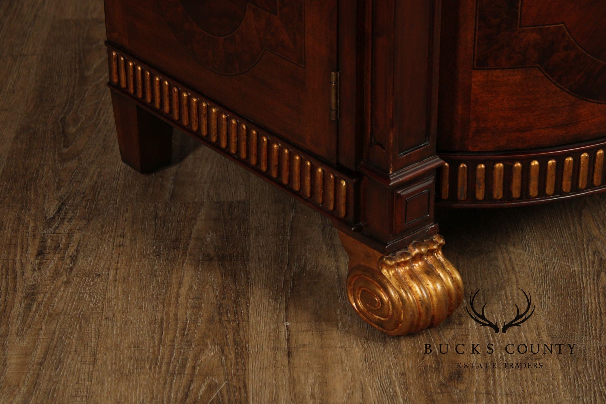 Maitland Smith Mahogany & Partial Gilt Regency Style Sideboard