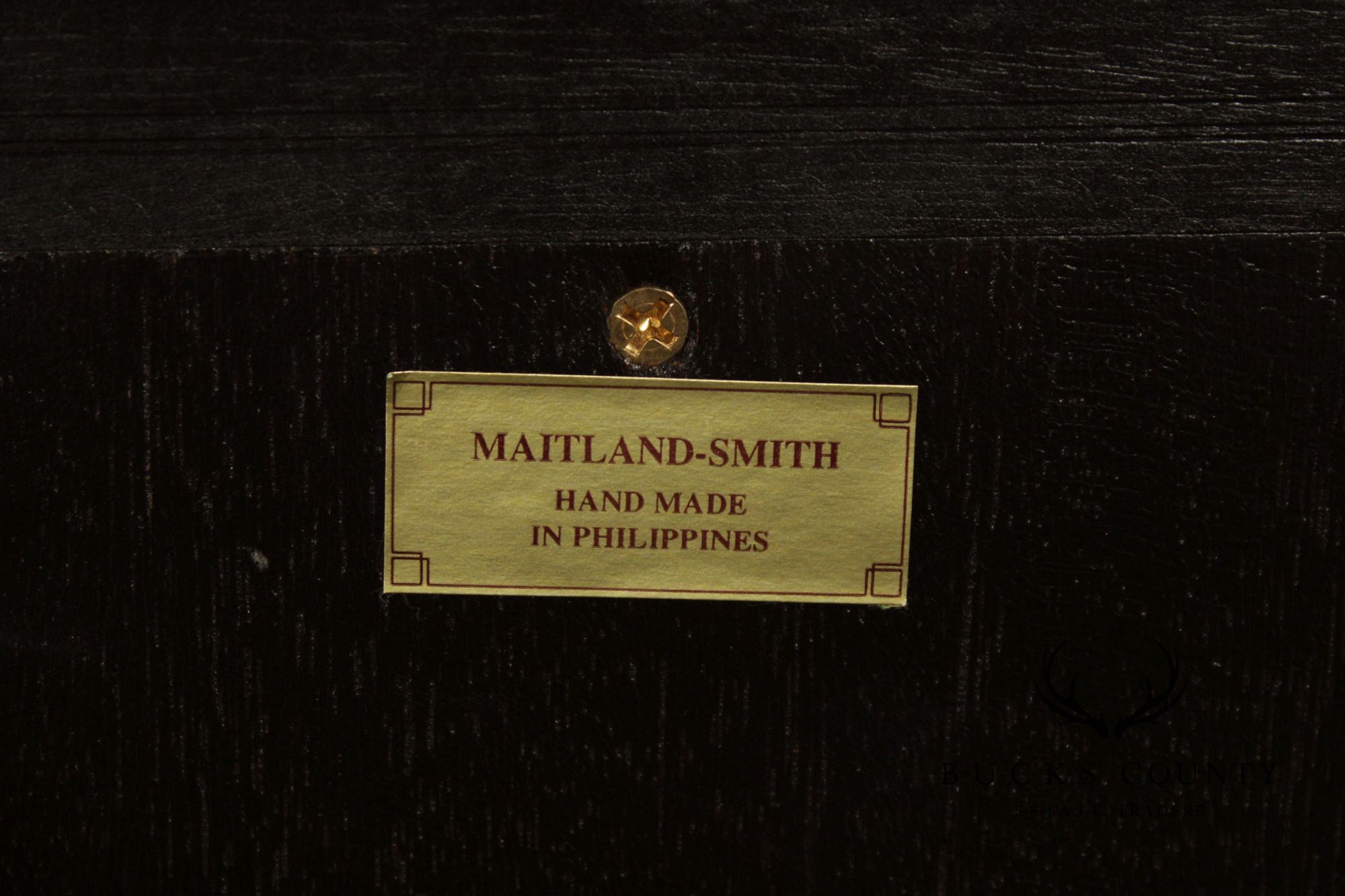 Maitland Smith Mahogany & Partial Gilt Regency Style Sideboard