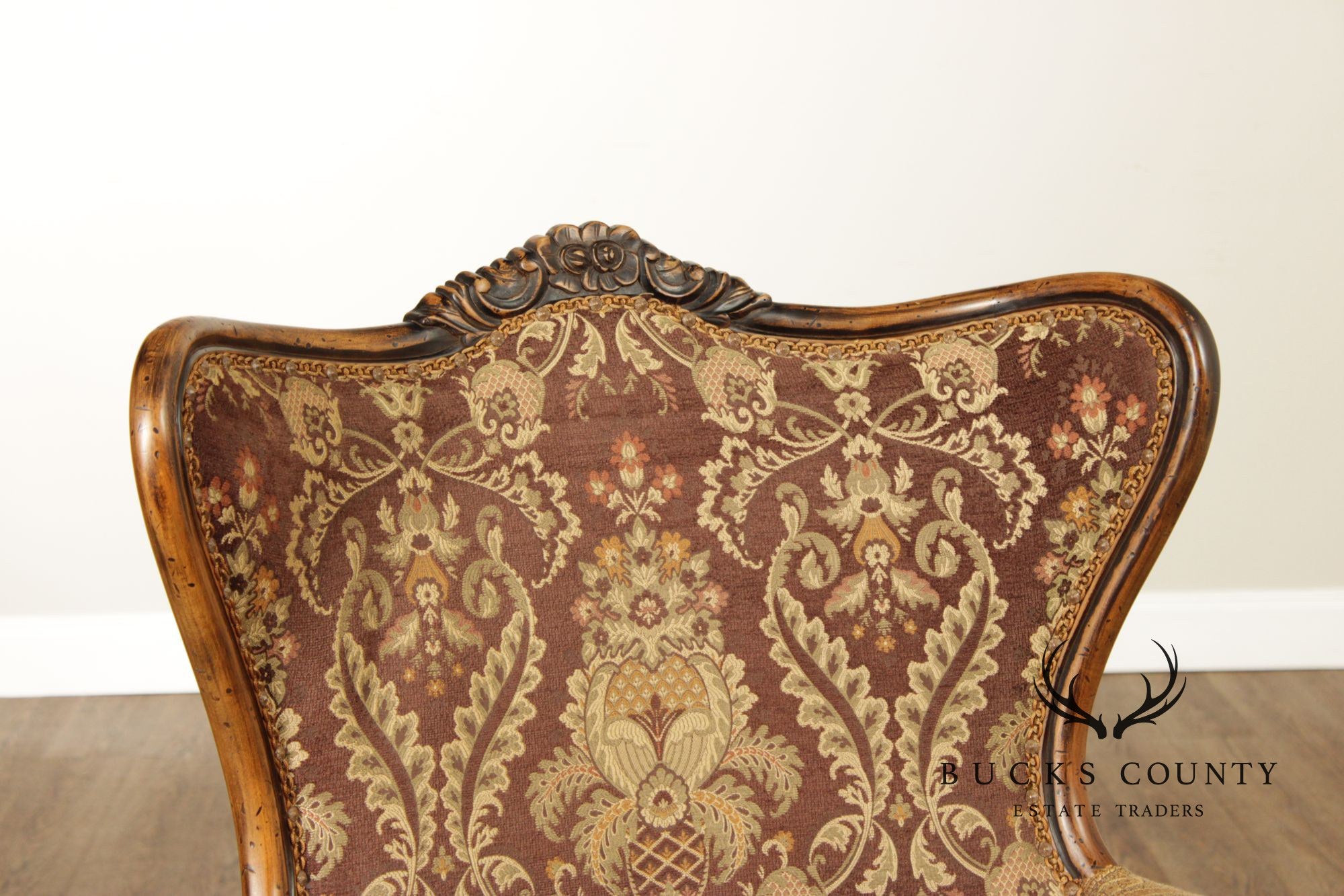 Key City Jeff Zimmerman Collection French Style Upholstered Wingback Chair