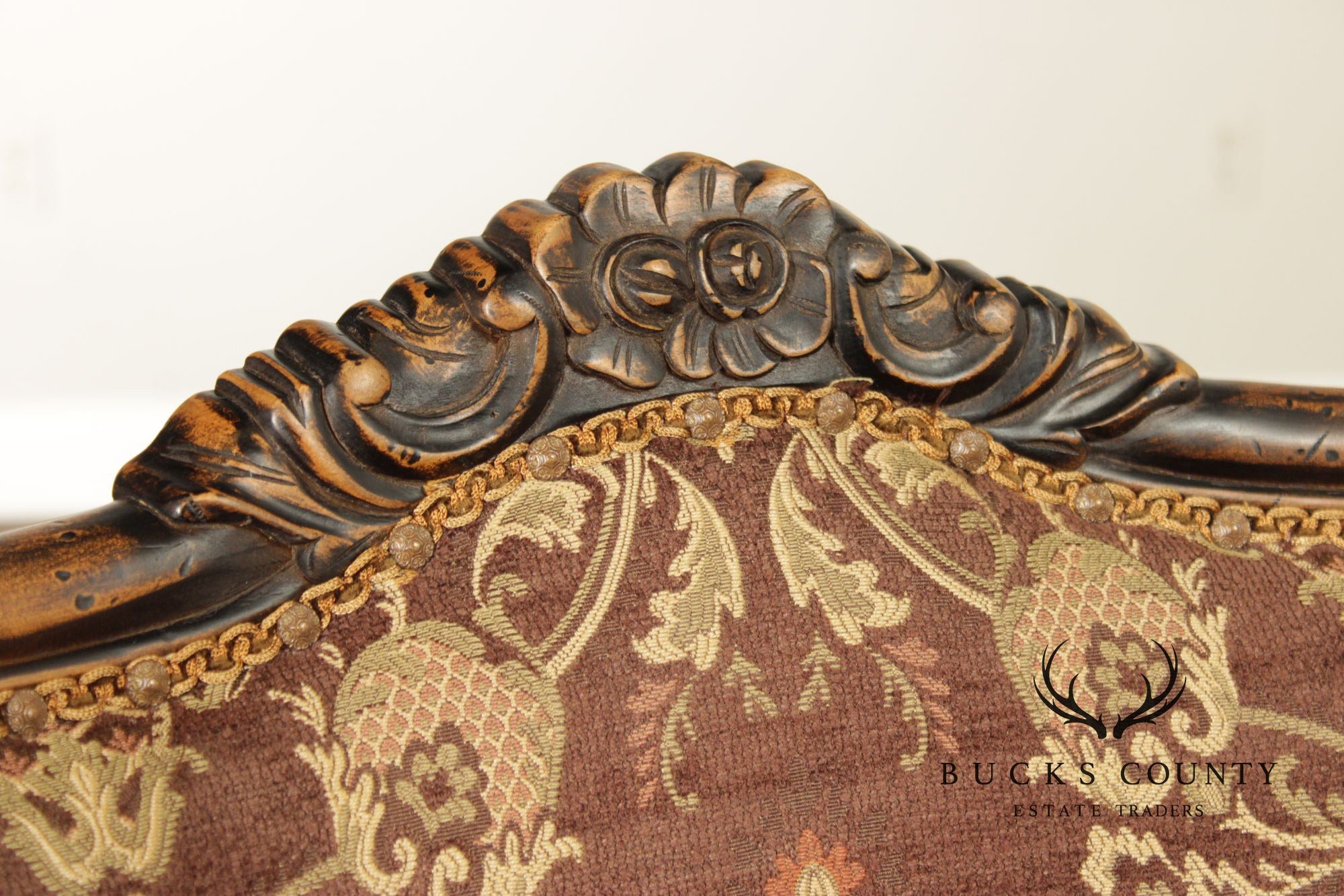 Key City Jeff Zimmerman Collection French Style Upholstered Wingback Chair