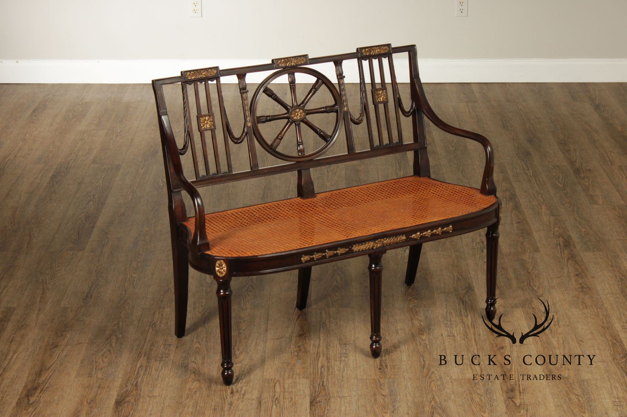 Theodore Alexander Neoclassical Style Settee