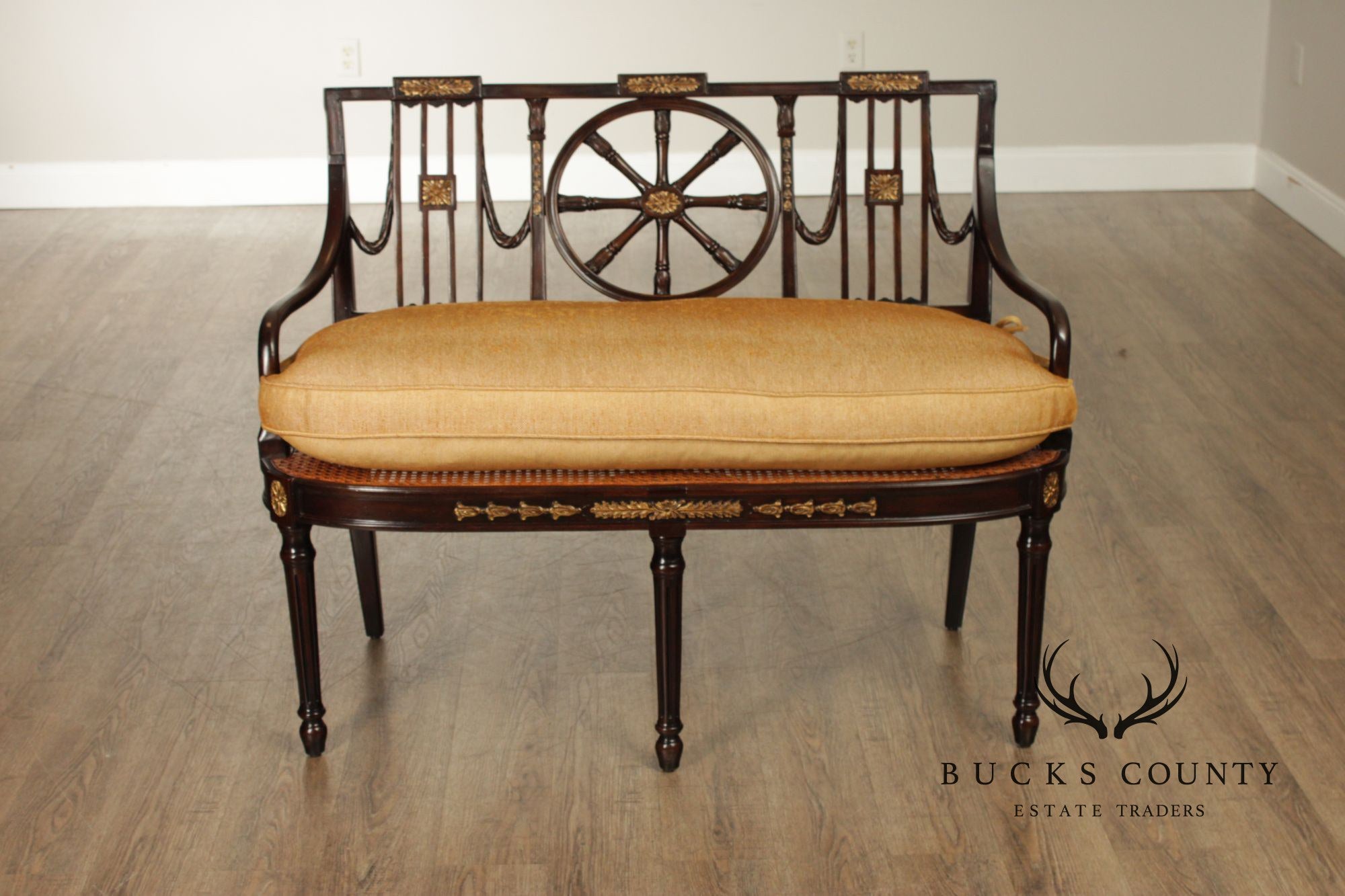 Theodore Alexander Neoclassical Style Settee