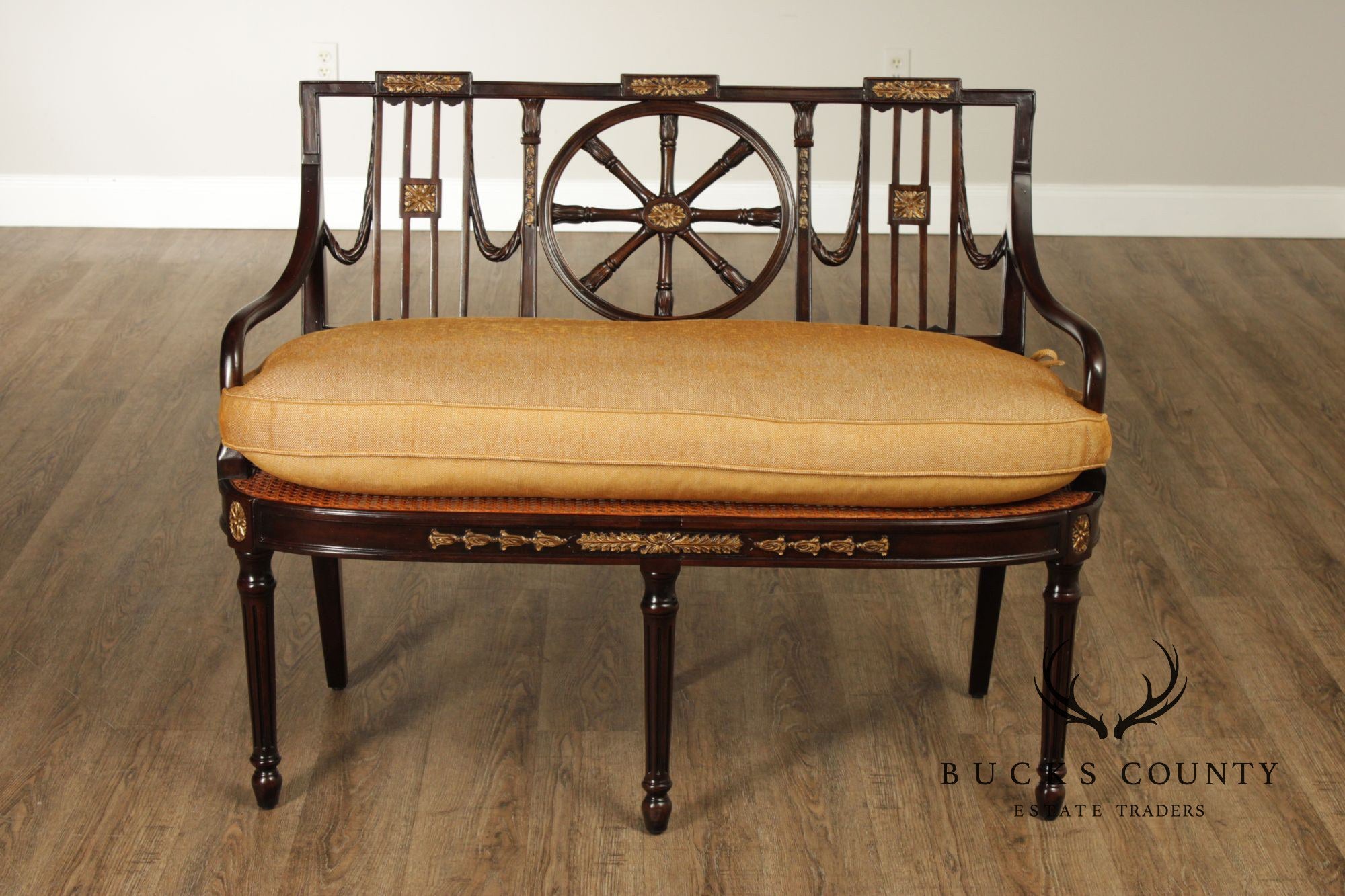 Theodore Alexander Neoclassical Style Settee