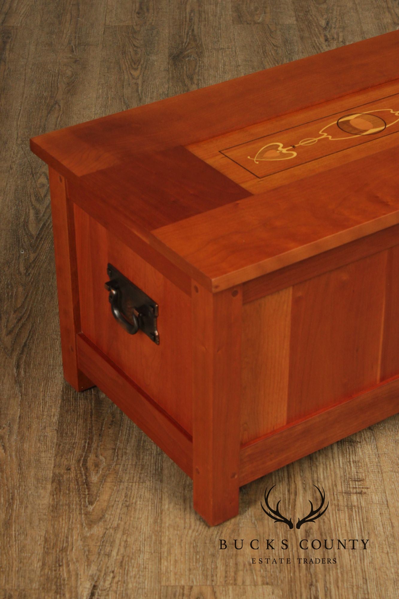 Stickley Mission Collection Harvey Ellis Inlaid Cherry Blanket Chest