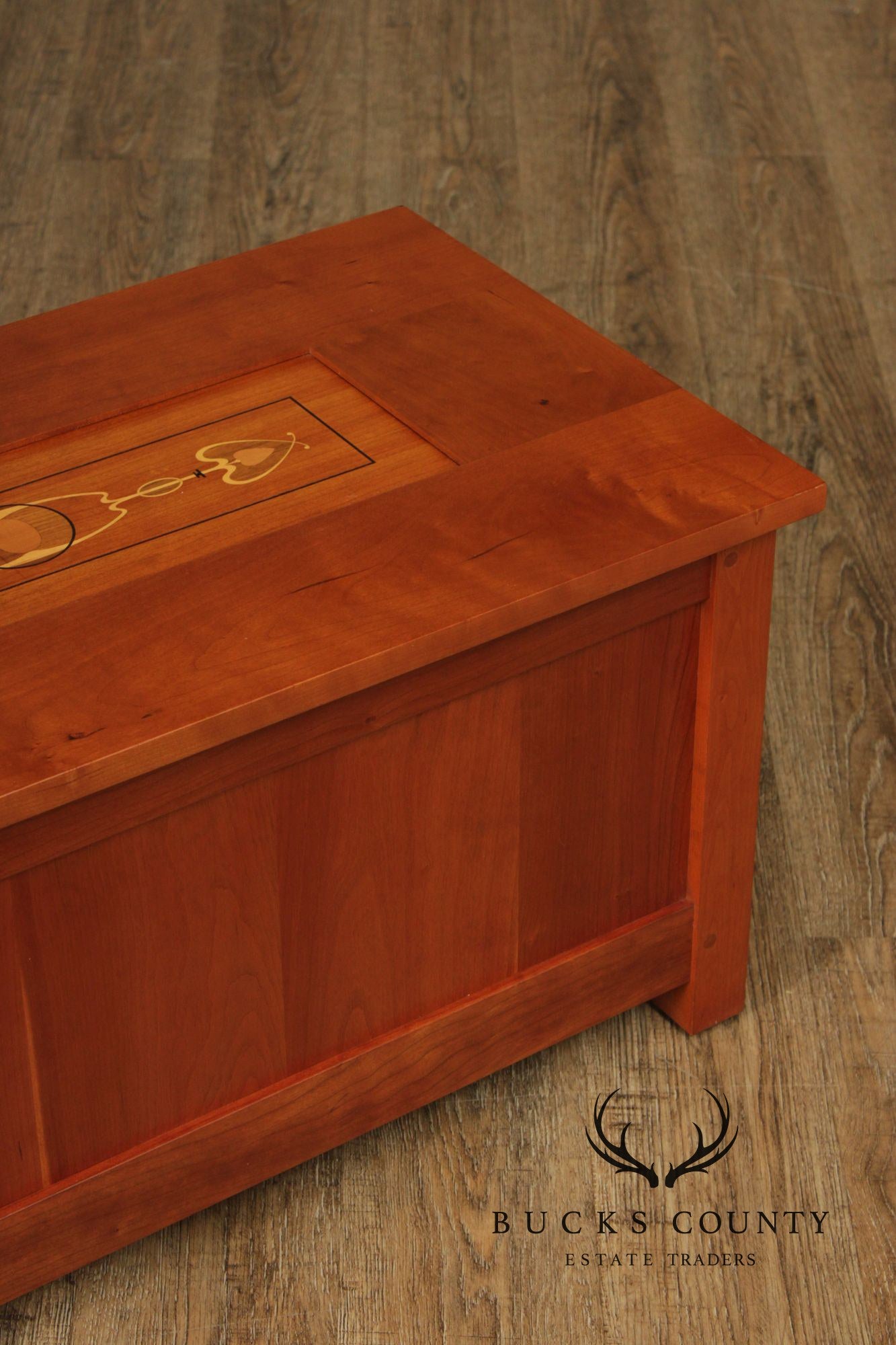 Stickley Mission Collection Harvey Ellis Inlaid Cherry Blanket Chest
