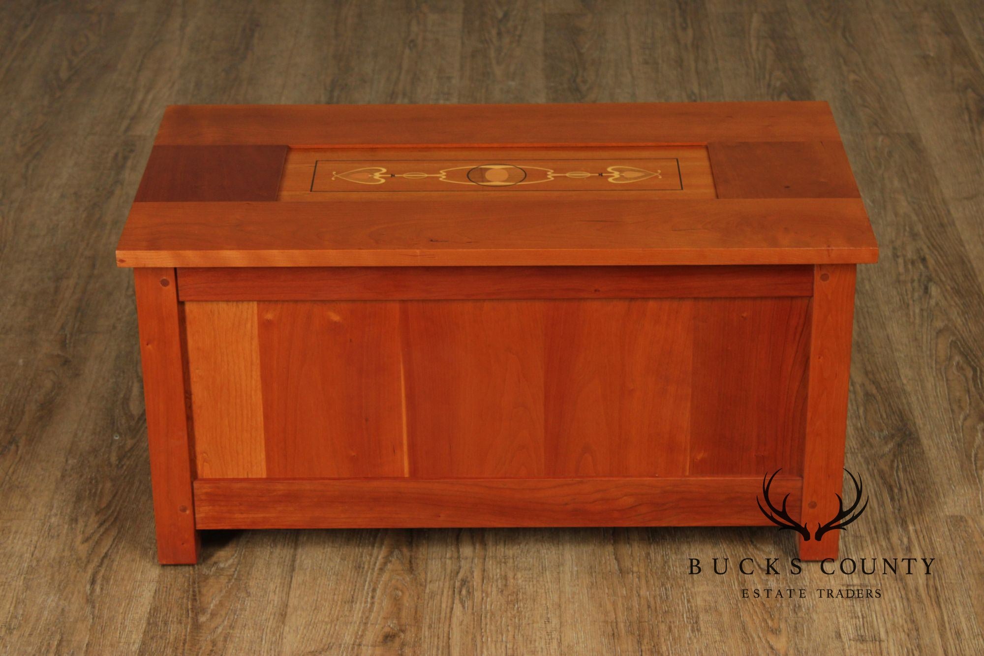 Stickley Mission Collection Harvey Ellis Inlaid Cherry Blanket Chest