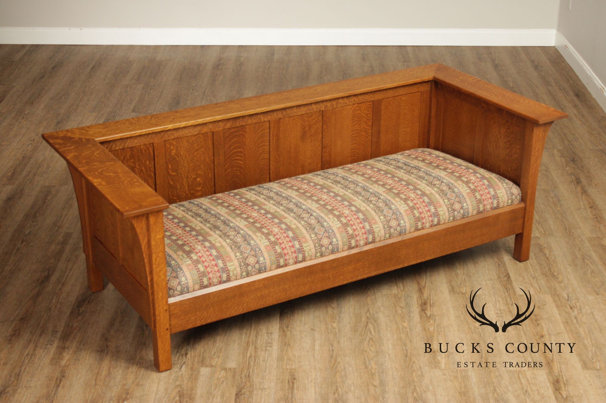 Stickley Mission Collection Oak Prairie Settle