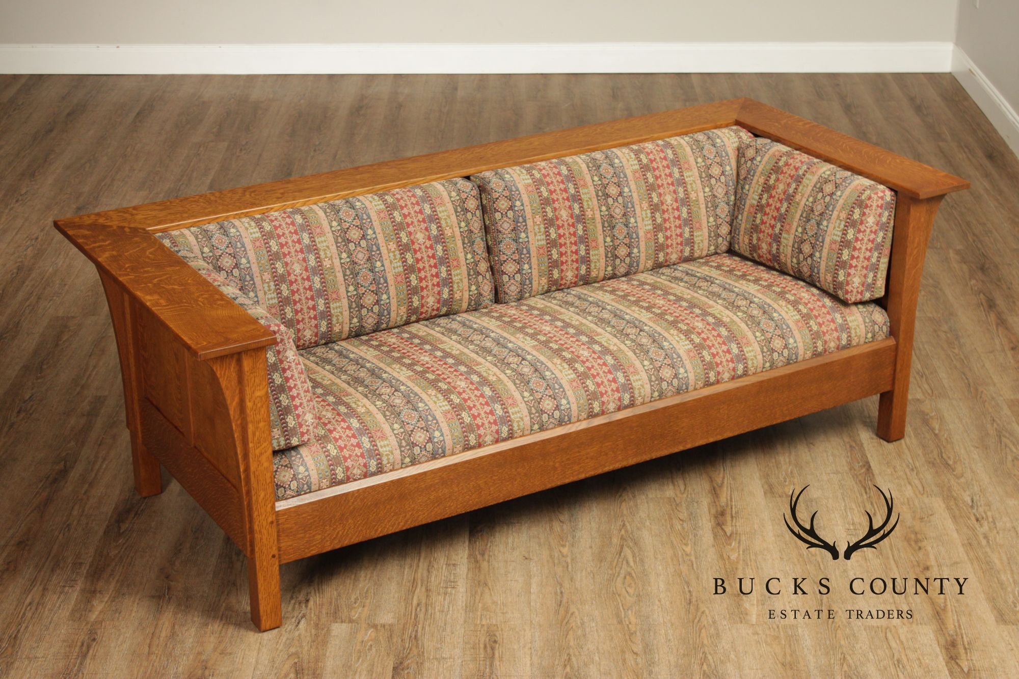 Stickley Mission Collection Oak Prairie Settle