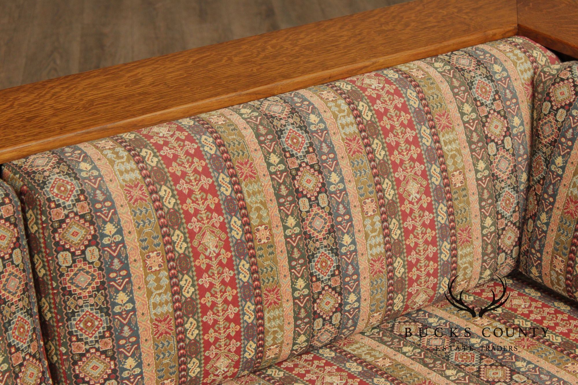 Stickley Mission Collection Oak Prairie Settle