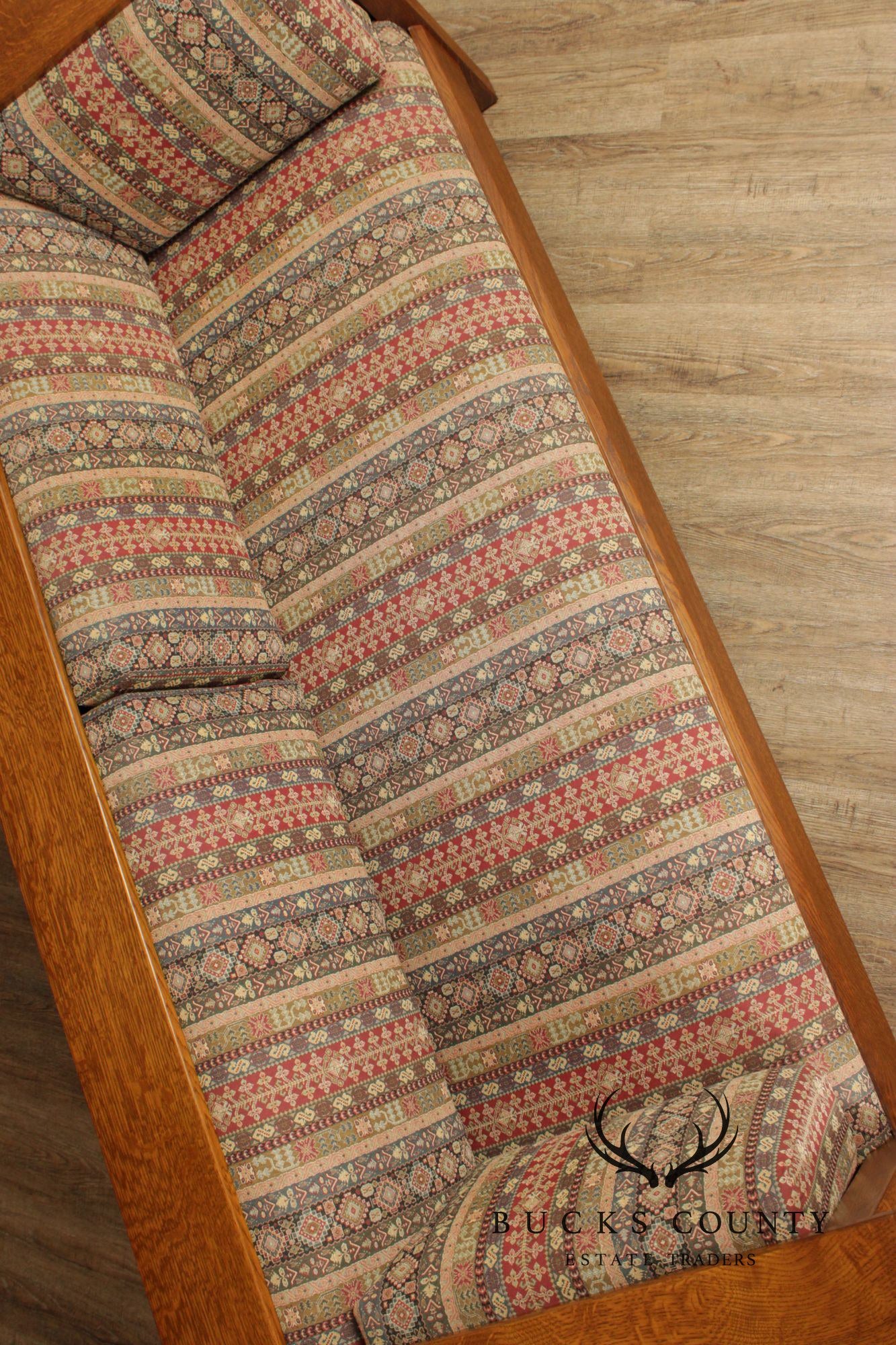 Stickley Mission Collection Oak Prairie Settle