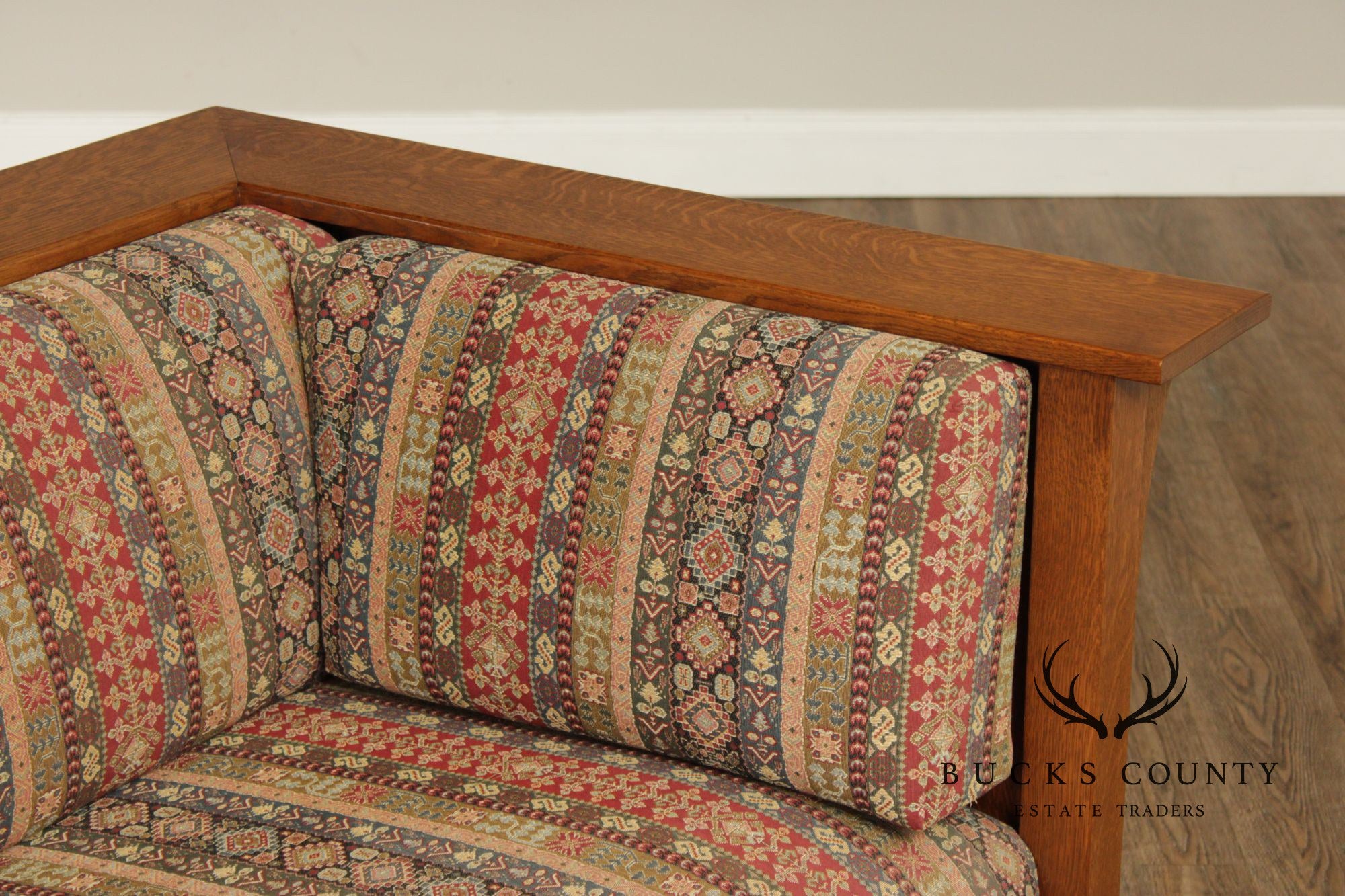 Stickley Mission Collection Oak Prairie Settle