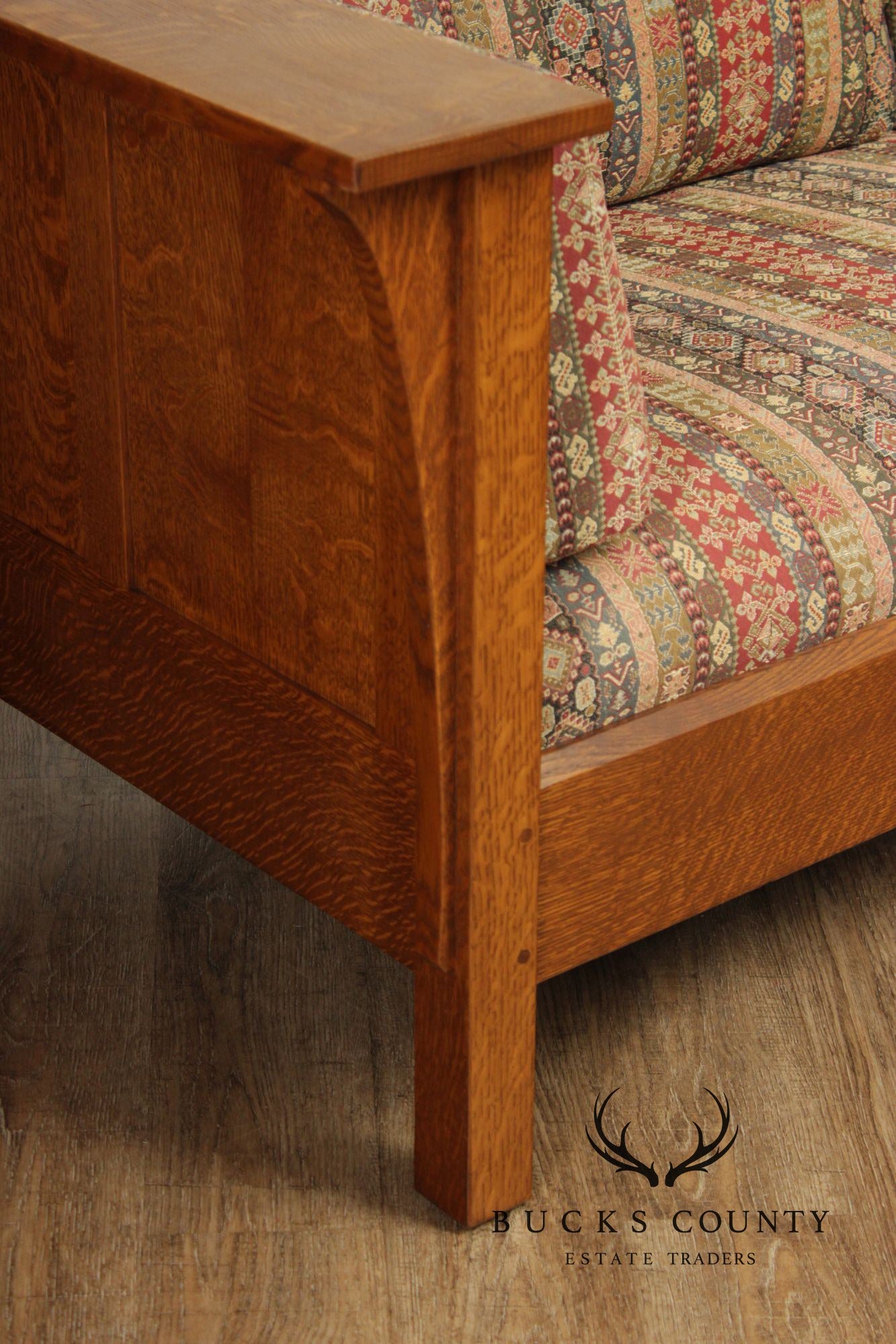 Stickley Mission Collection Oak Prairie Settle