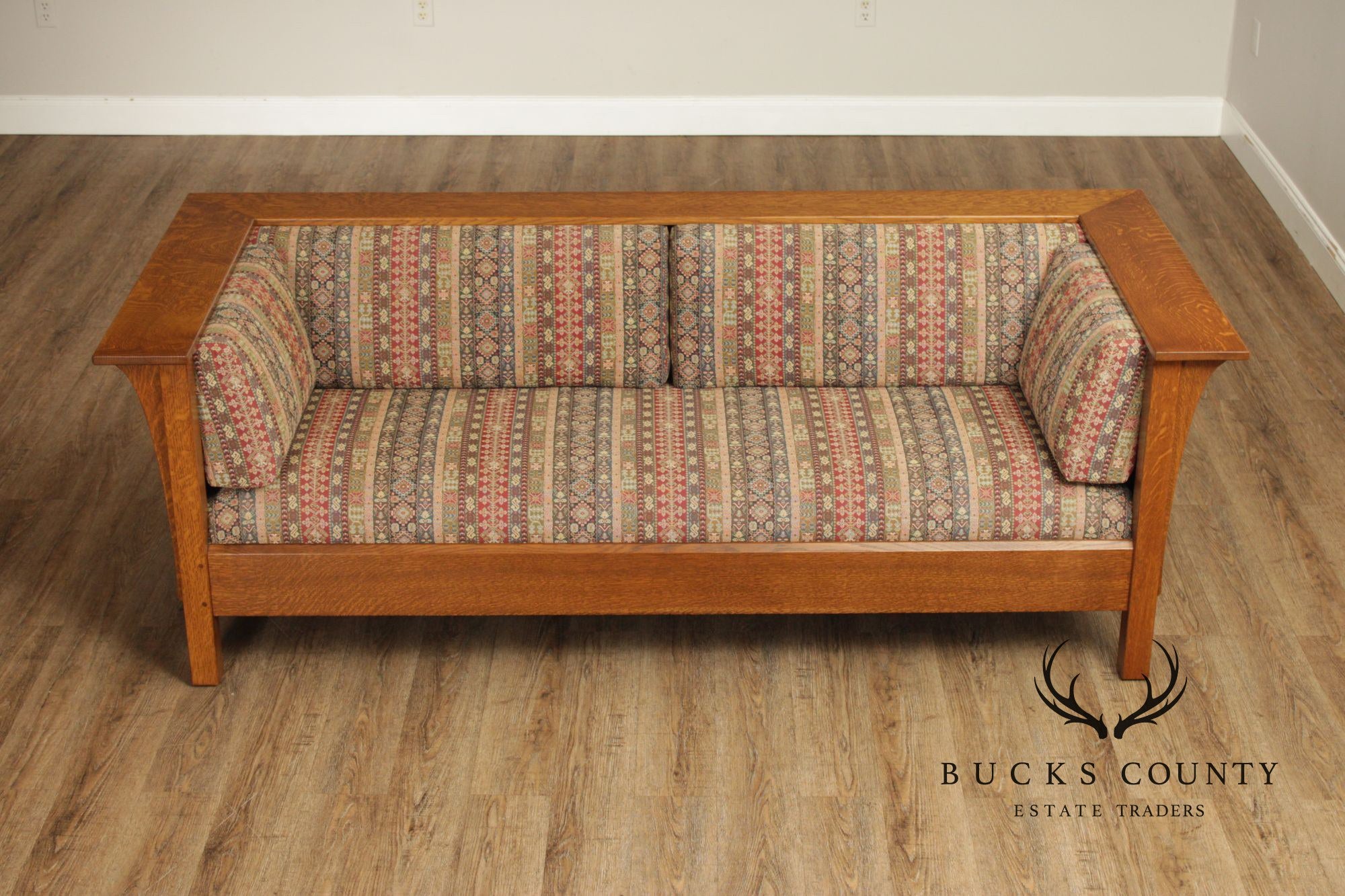 Stickley Mission Collection Oak Prairie Settle