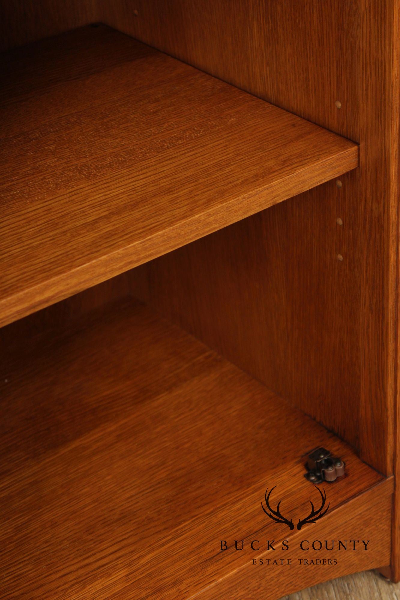 Stickley Mission Collection Pair Inlaid Oak Harvey Ellis Nightstands Bedside Cabinets
