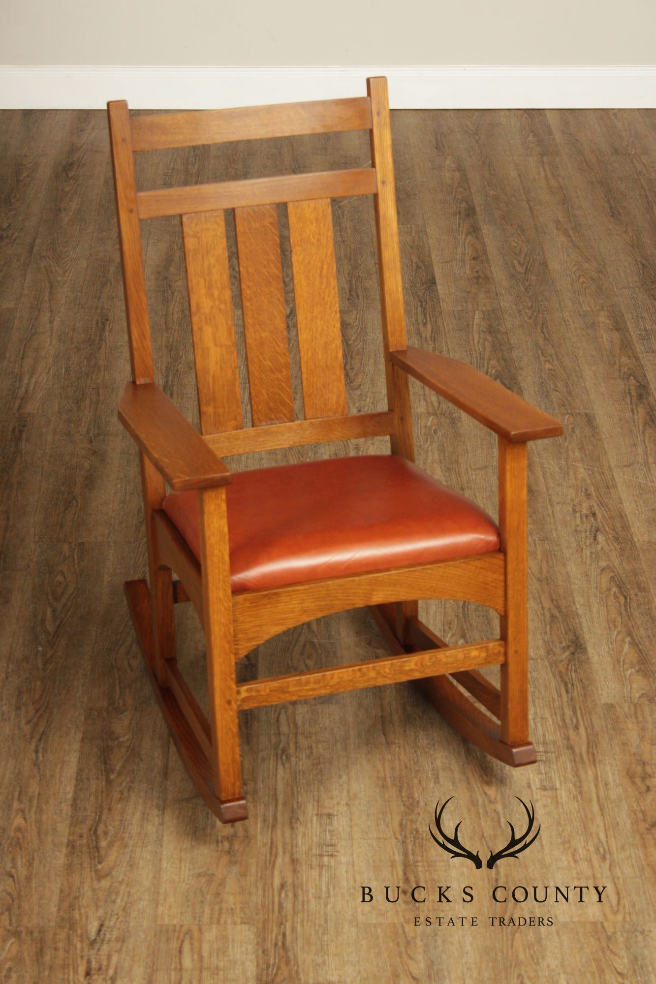 Stickley Mission Collection Harvey Ellis Oak Rocking Chair