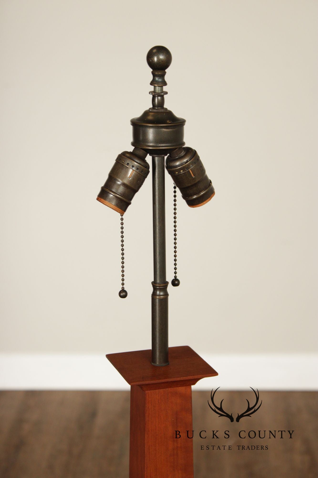 Stickley Mission Collection Cherry Square Base Floor Lamp