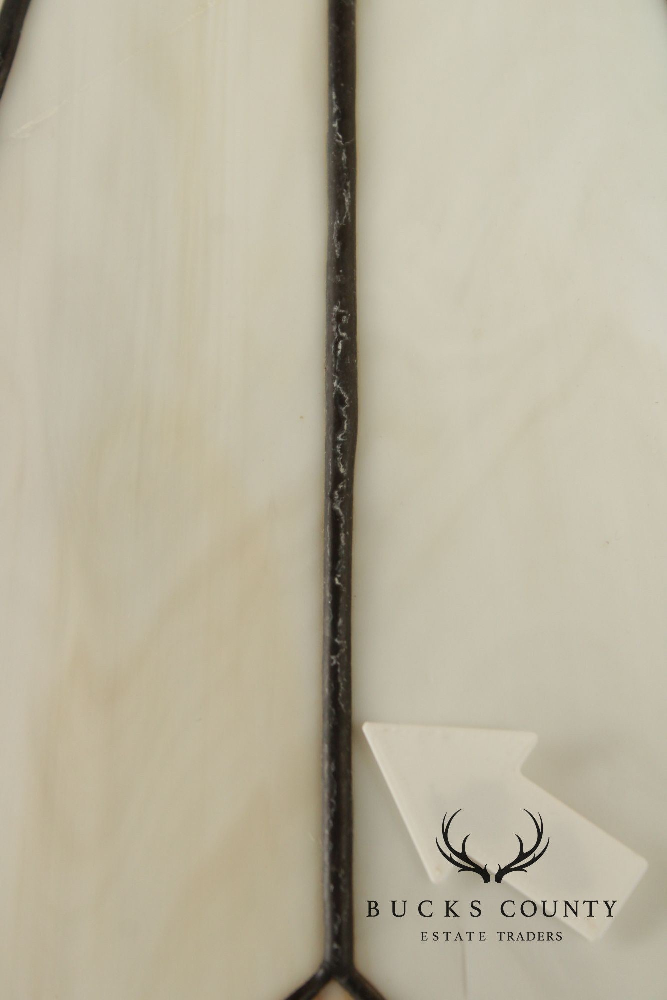 Stickley Mission Collection Oak and Leaded Glass Floor Lamp