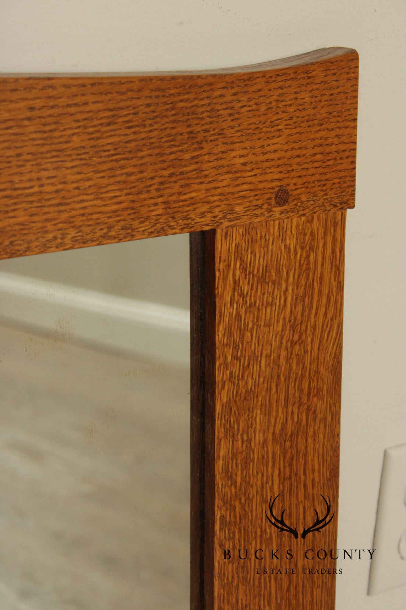 Stickley Mission Collection Oak Three Glass Mirror