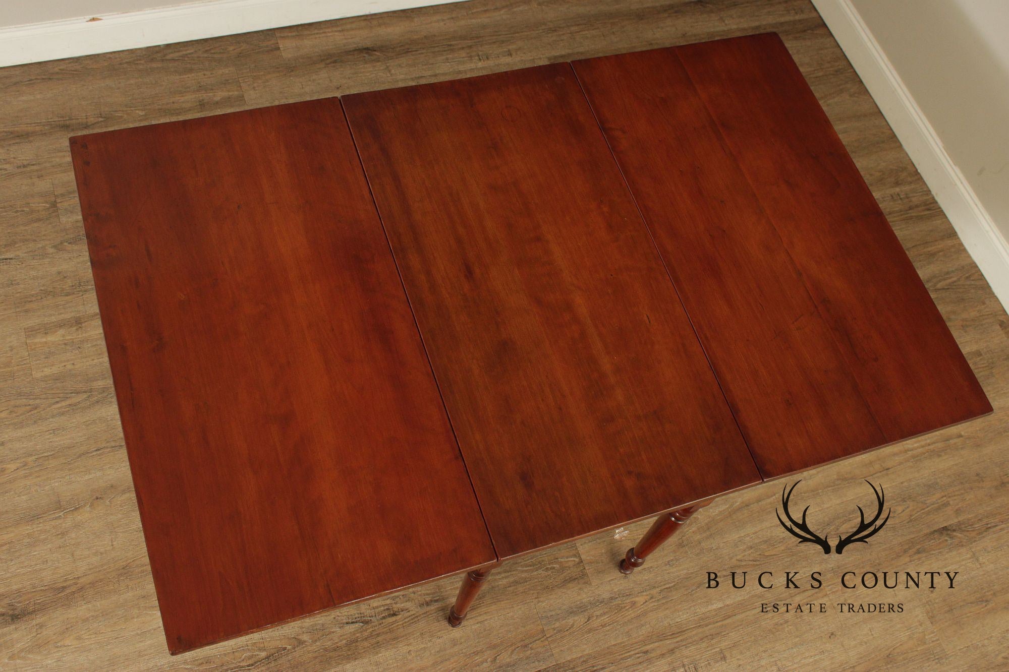 Antique American Cherry Drop-Leaf Dining Table