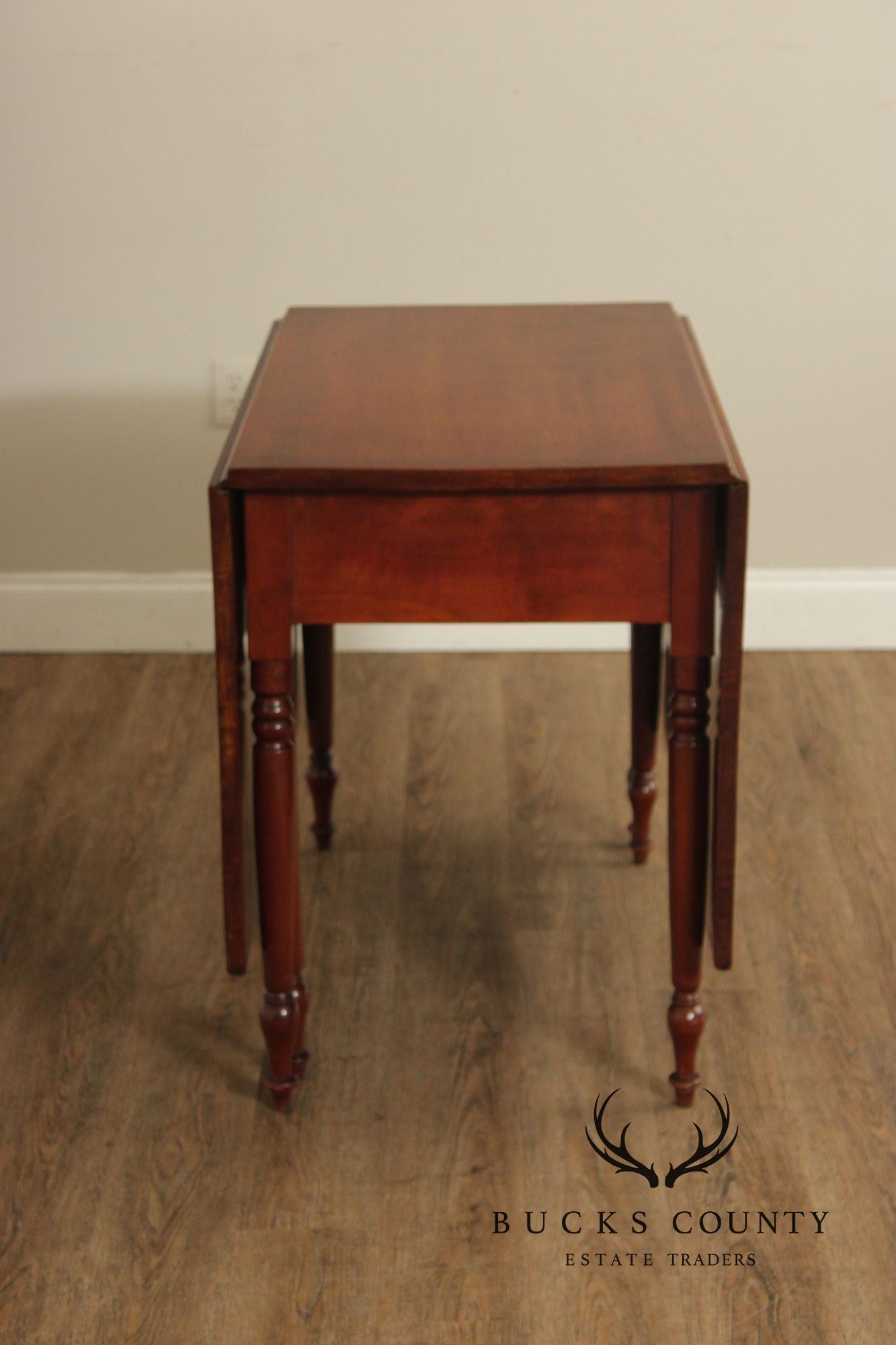 Antique American Cherry Drop-Leaf Dining Table