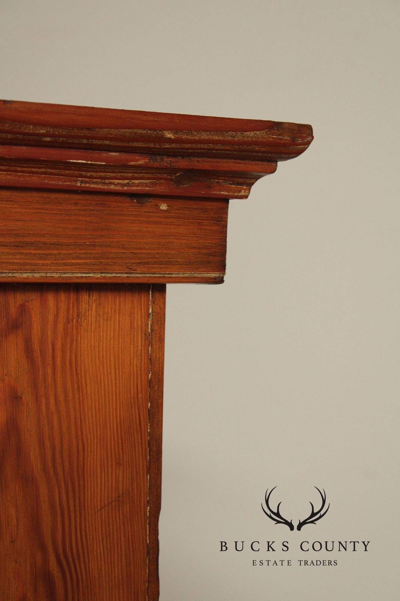 Antique American Pine Two-Door Cupboard