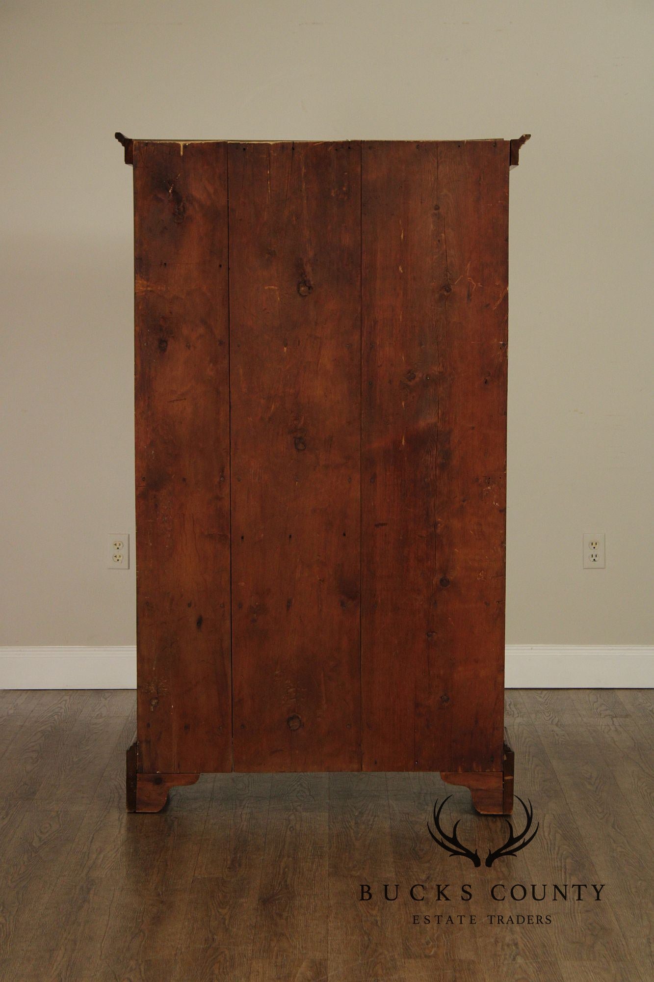 Antique American Pine Two-Door Cupboard