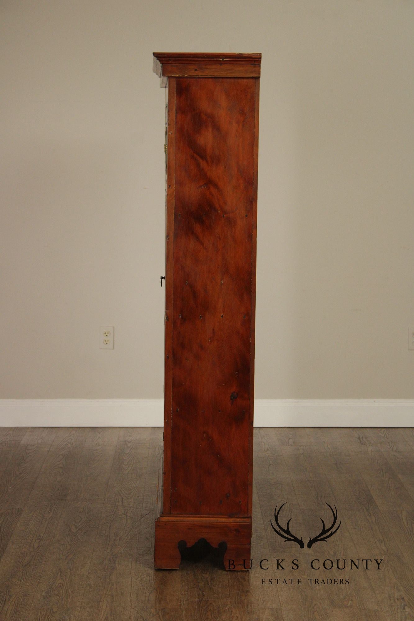 Antique American Pine Two-Door Cupboard