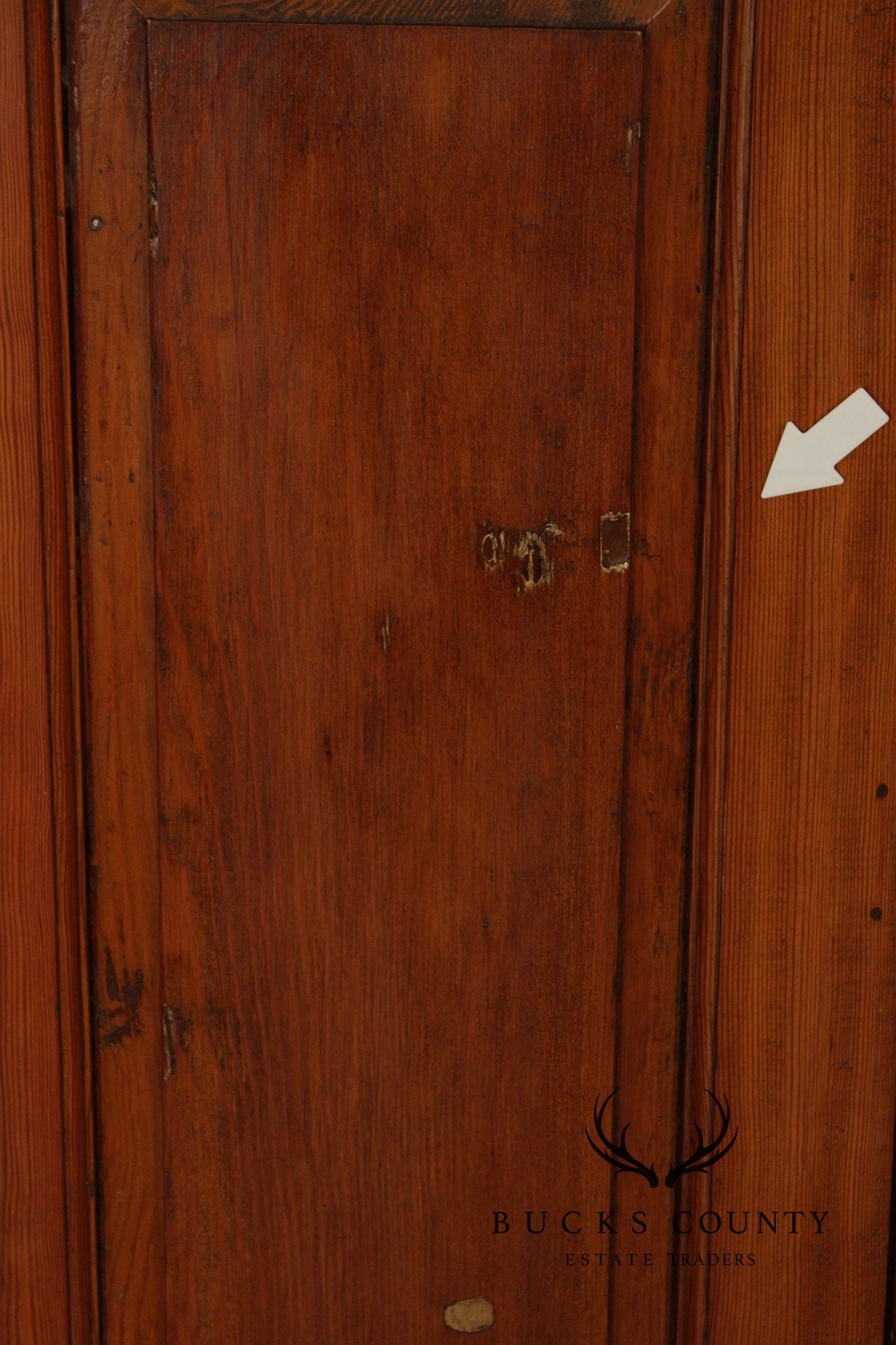 Antique American Pine Two-Door Cupboard