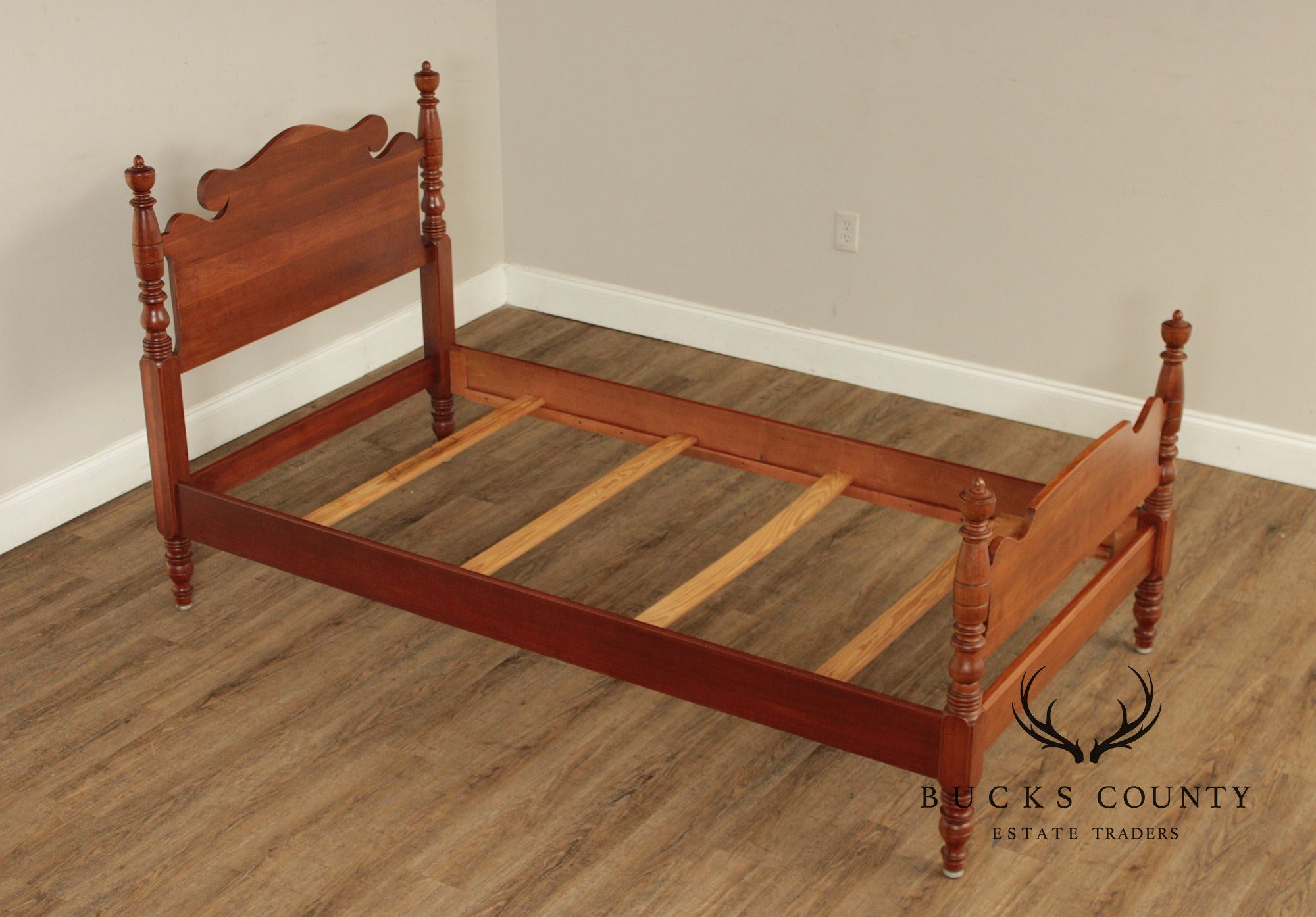 Kling Vintage Pair Of Solid Cherry Twin Beds