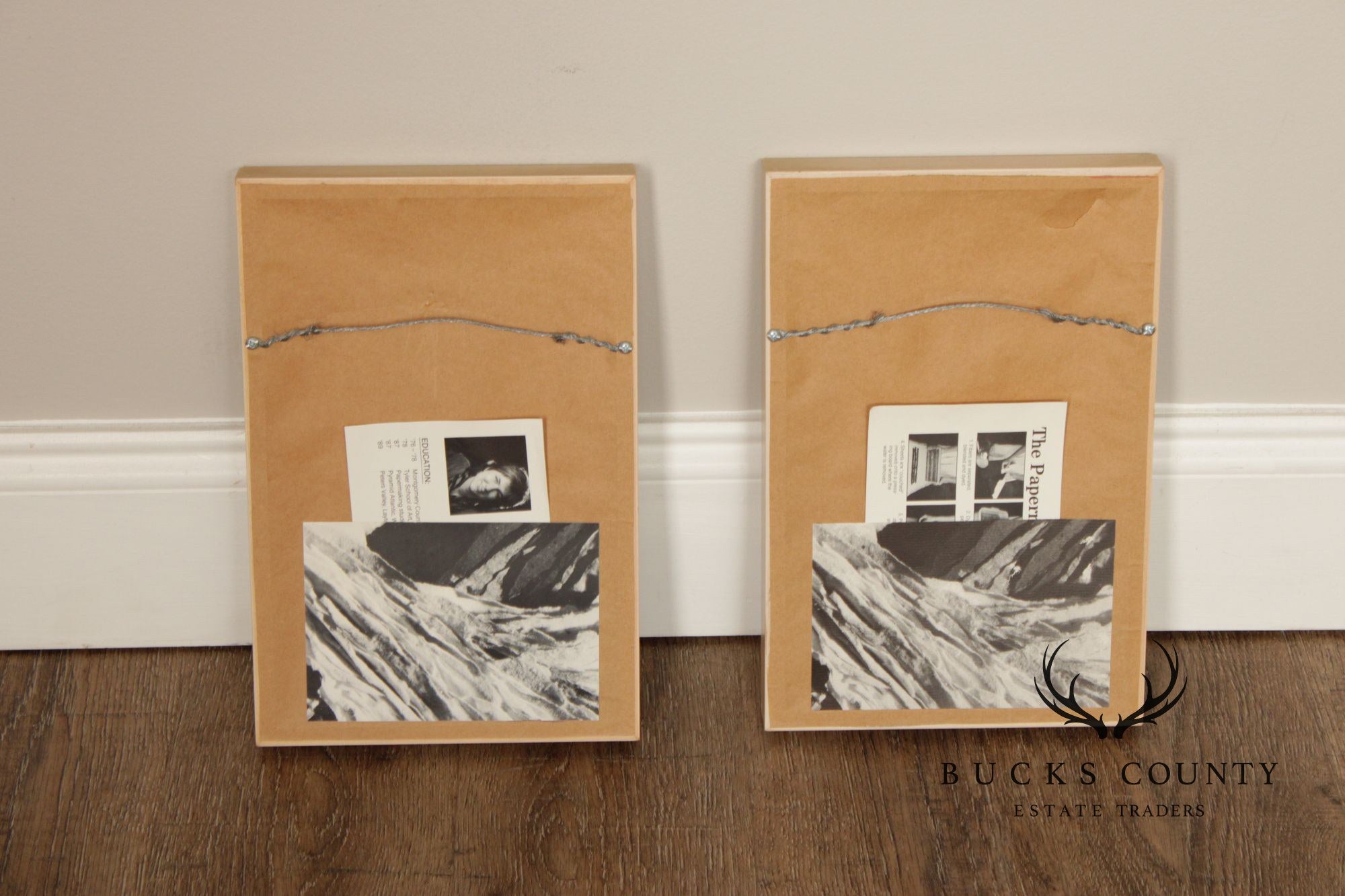 Jeanne Petrosky Pair of Framed Mixed Media, 'Within the Cloud' and 'Adventuring Through'