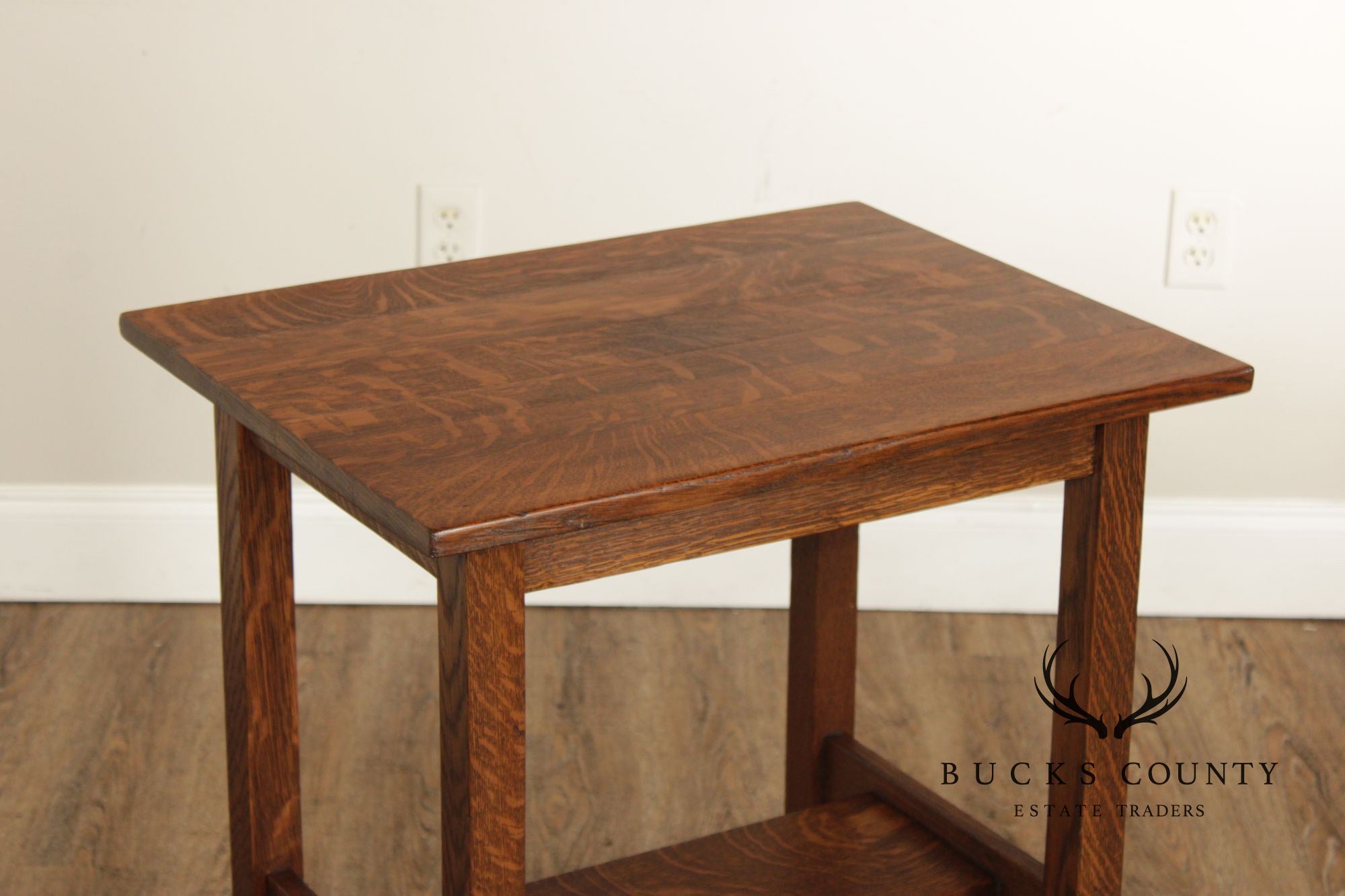Antique Stickley Brothers Quaint Mission Oak Side Table #2894