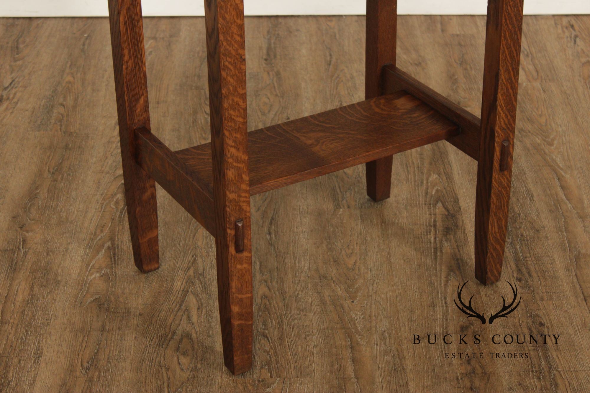 Antique Stickley Brothers Quaint Mission Oak Side Table #2894
