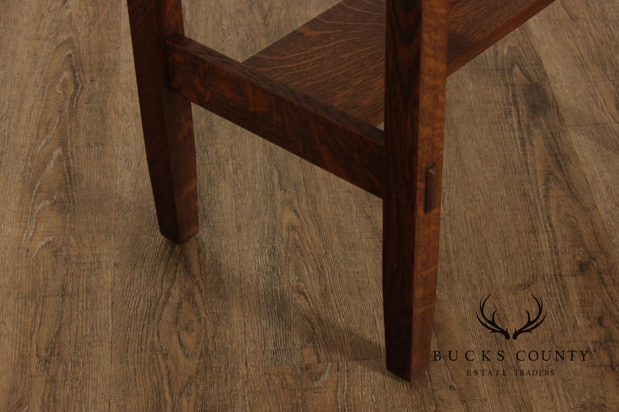 Antique Stickley Brothers Quaint Mission Oak Side Table #2894
