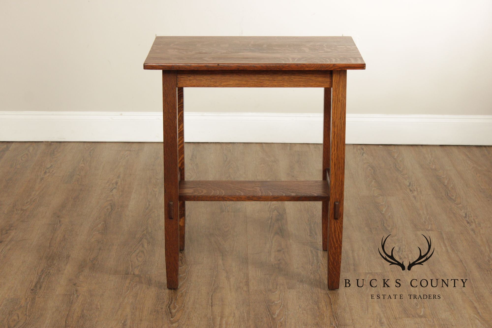 Antique Stickley Brothers Quaint Mission Oak Side Table #2894