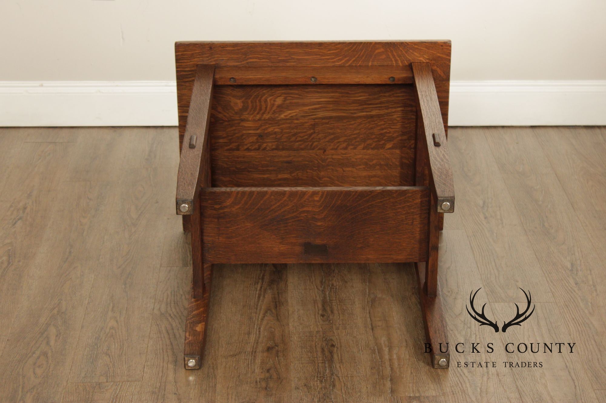 Antique Stickley Brothers Quaint Mission Oak Side Table #2894
