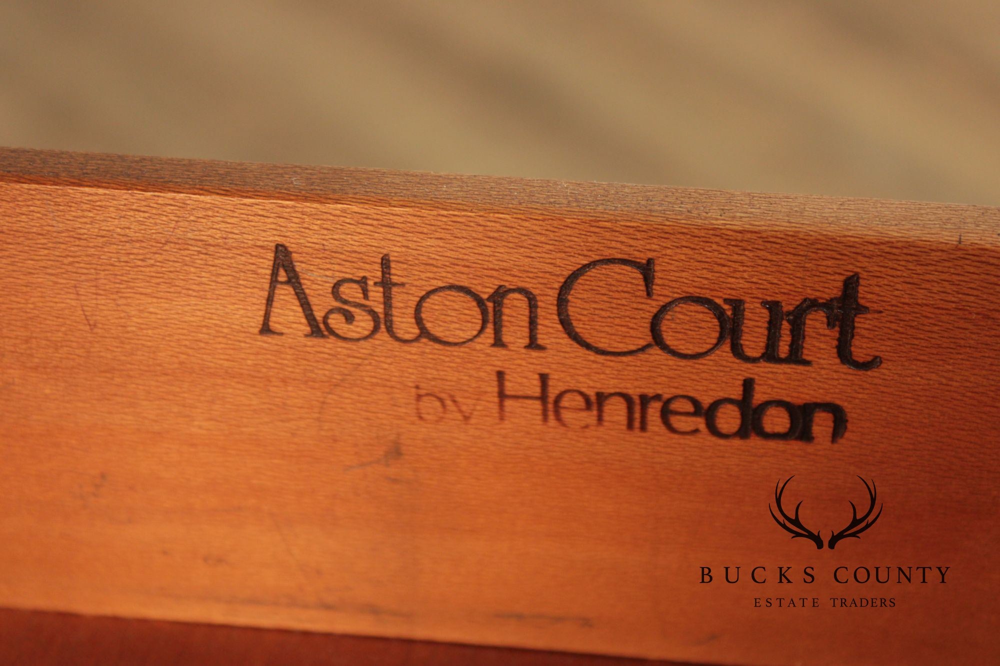 Henredon Aston Court Georgian Style Secretary Desk With Bookcase