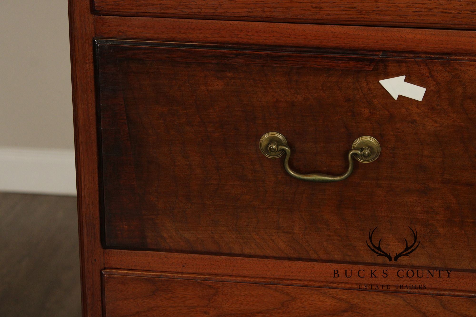 Antique American Chippendale Style Walnut Tall Chest of Drawers