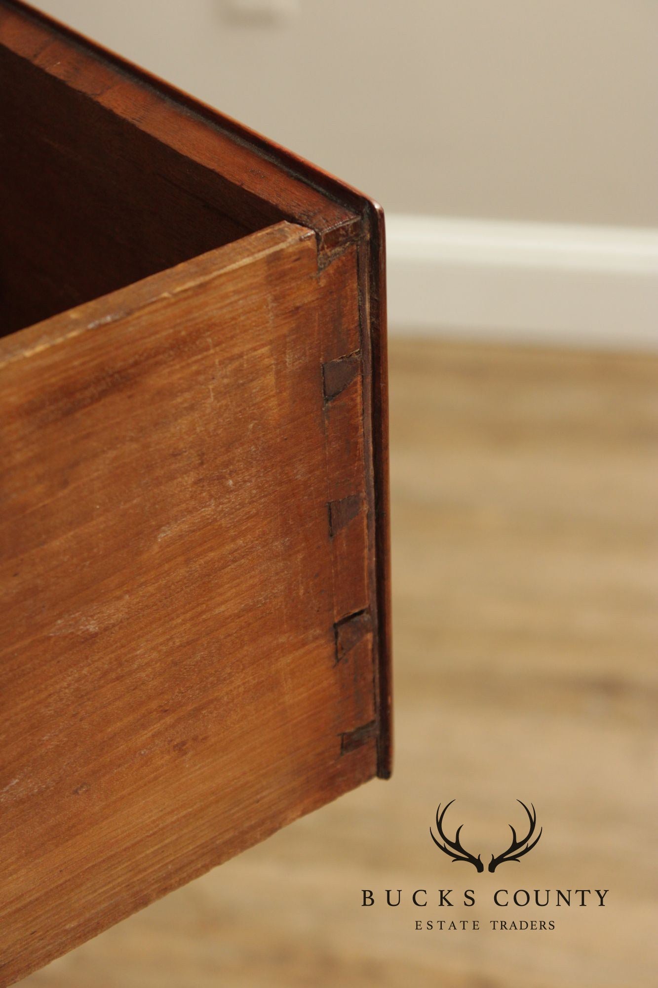 Antique American Walnut Chippendale Style Tall Chest